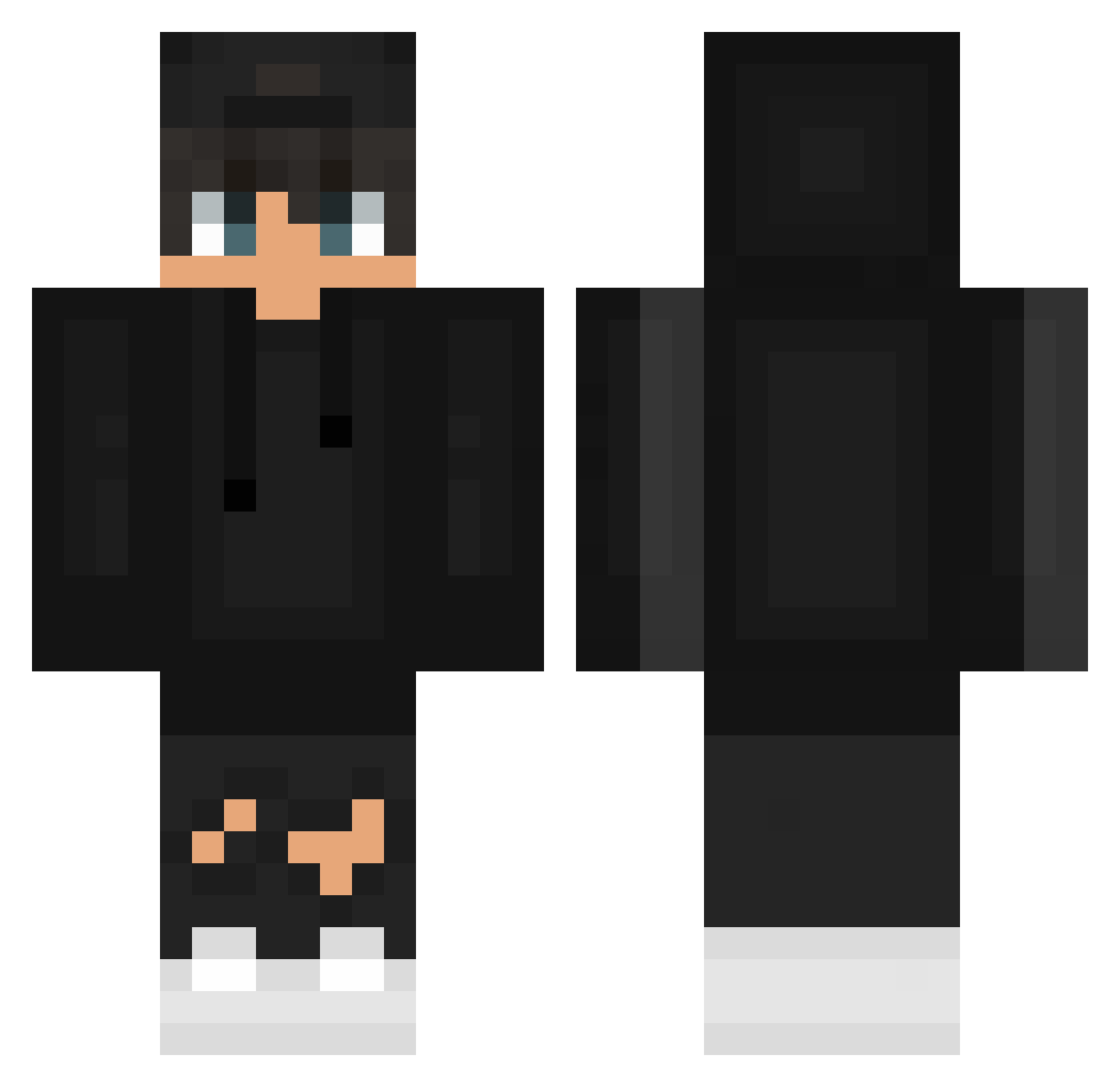 vincew7 Minecraft skin, front and back view