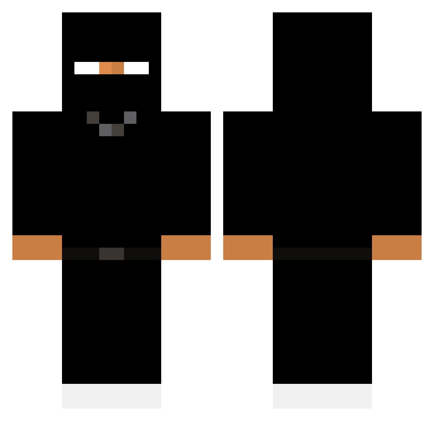 krytasss Minecraft skin, front and back view