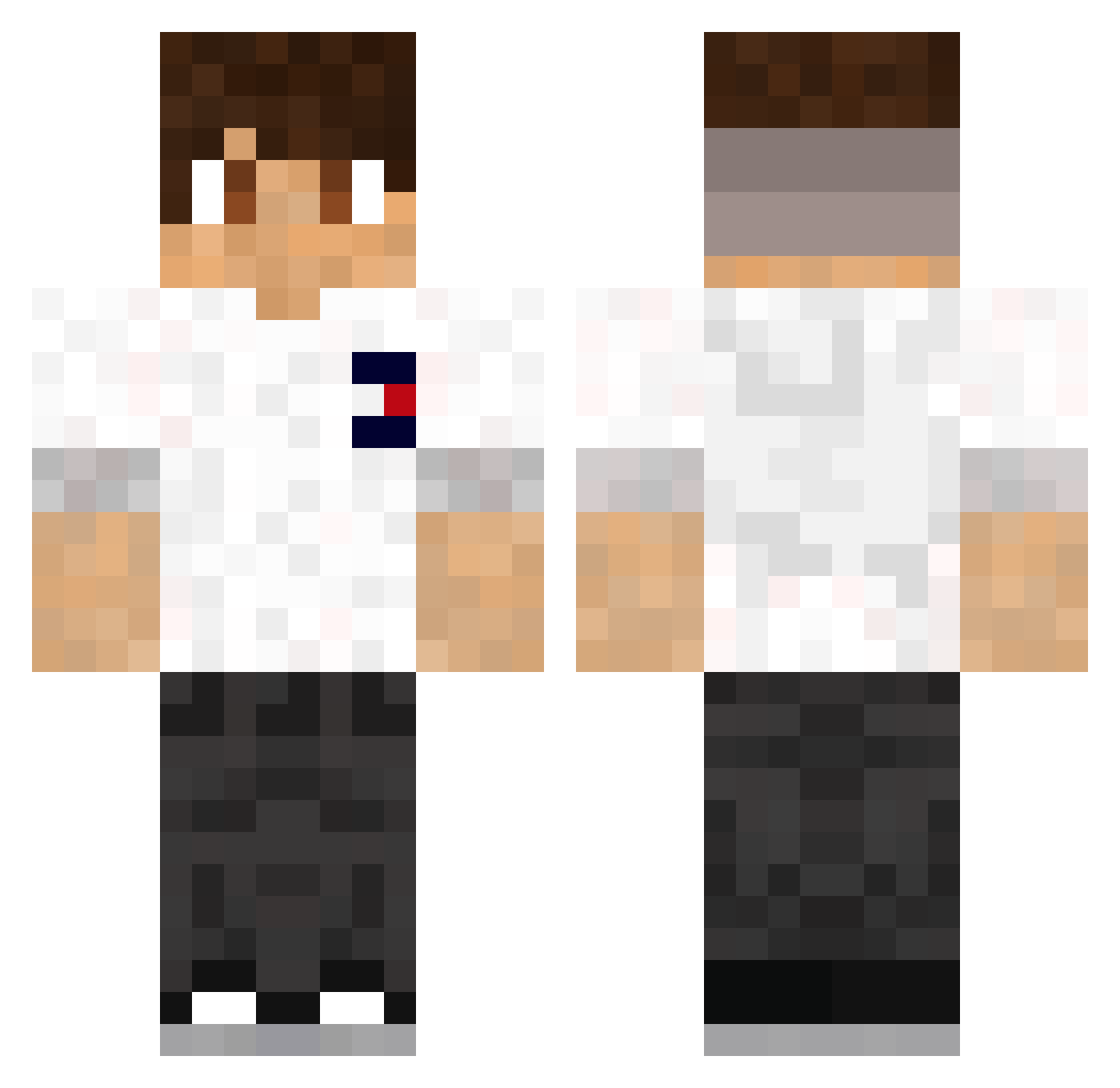 JDL_1113 Minecraft skin, front and back view