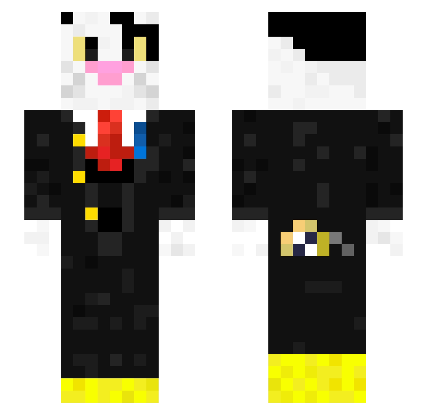 R3NTN3R Minecraft skin, front and back view