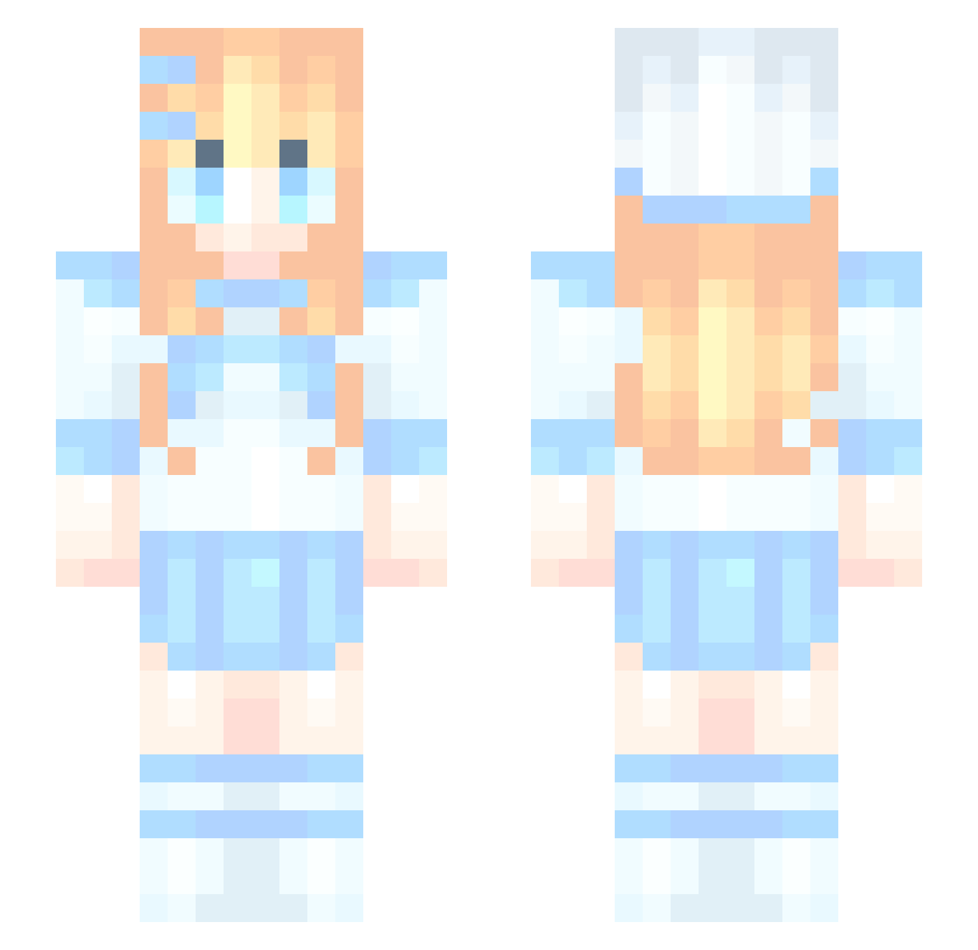 mqlmmmm Minecraft skin, front and back view