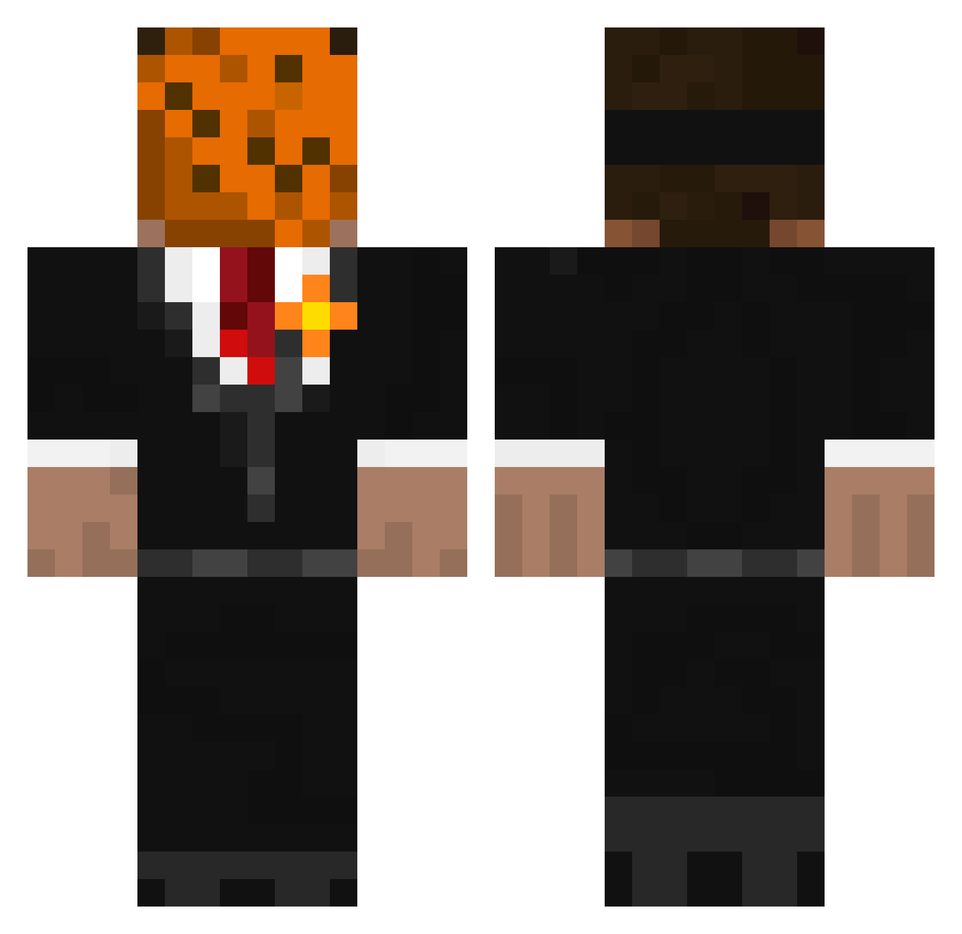 swedishsoundwave Minecraft skin, front and back view
