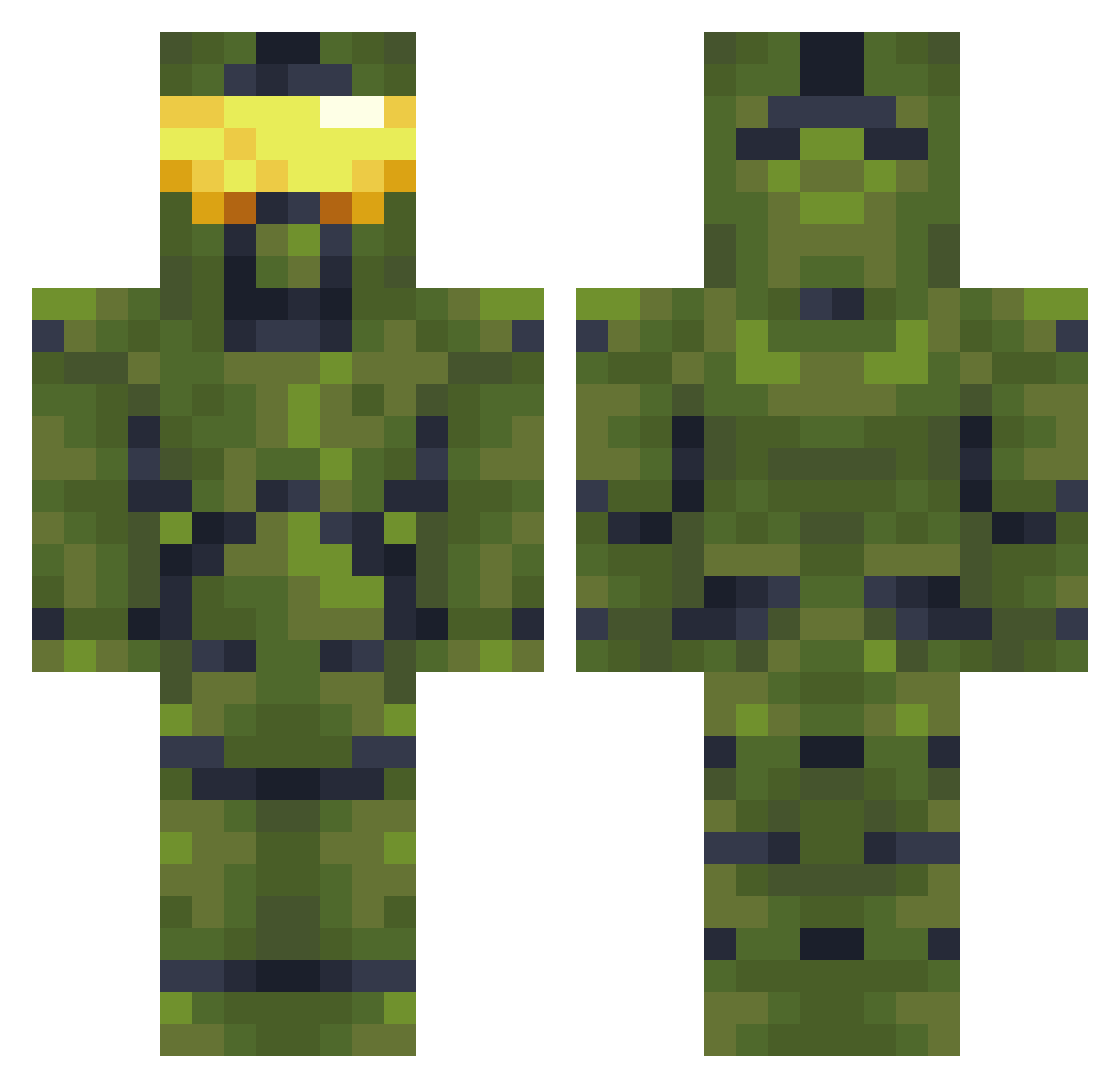 pokeymonjoe Minecraft skin, front and back view
