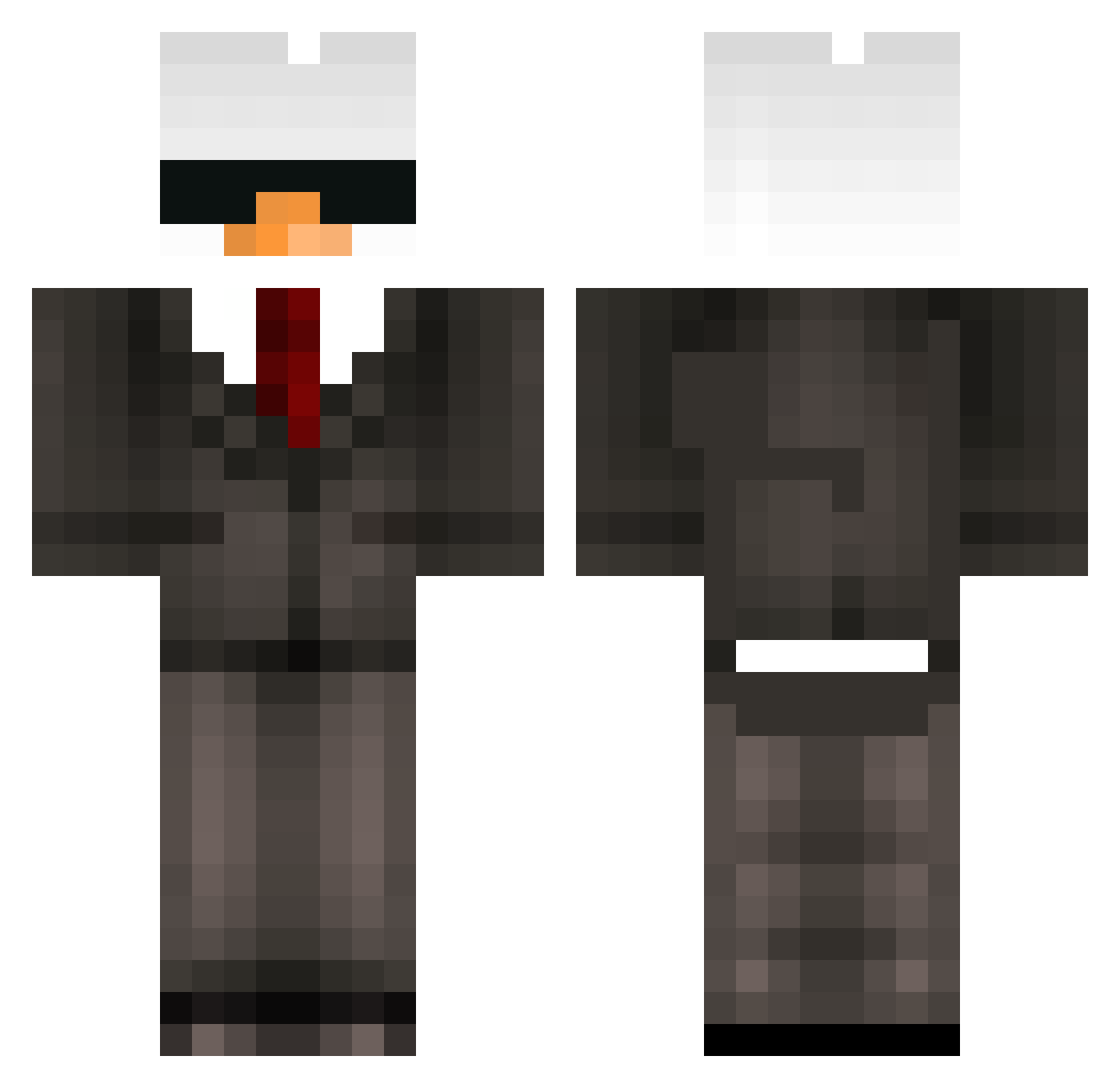 Fightingonion10 Minecraft skin, front and back view
