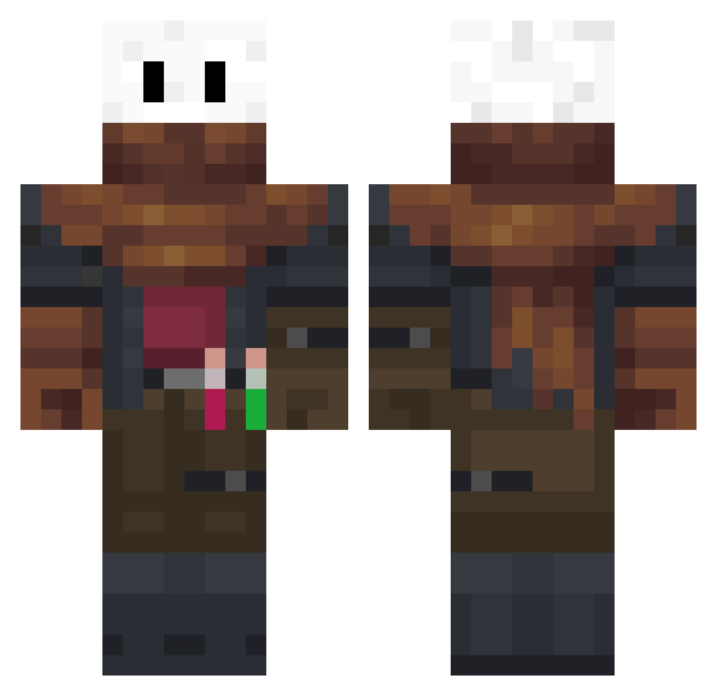 Solace_Sentinel Minecraft skin, front and back view