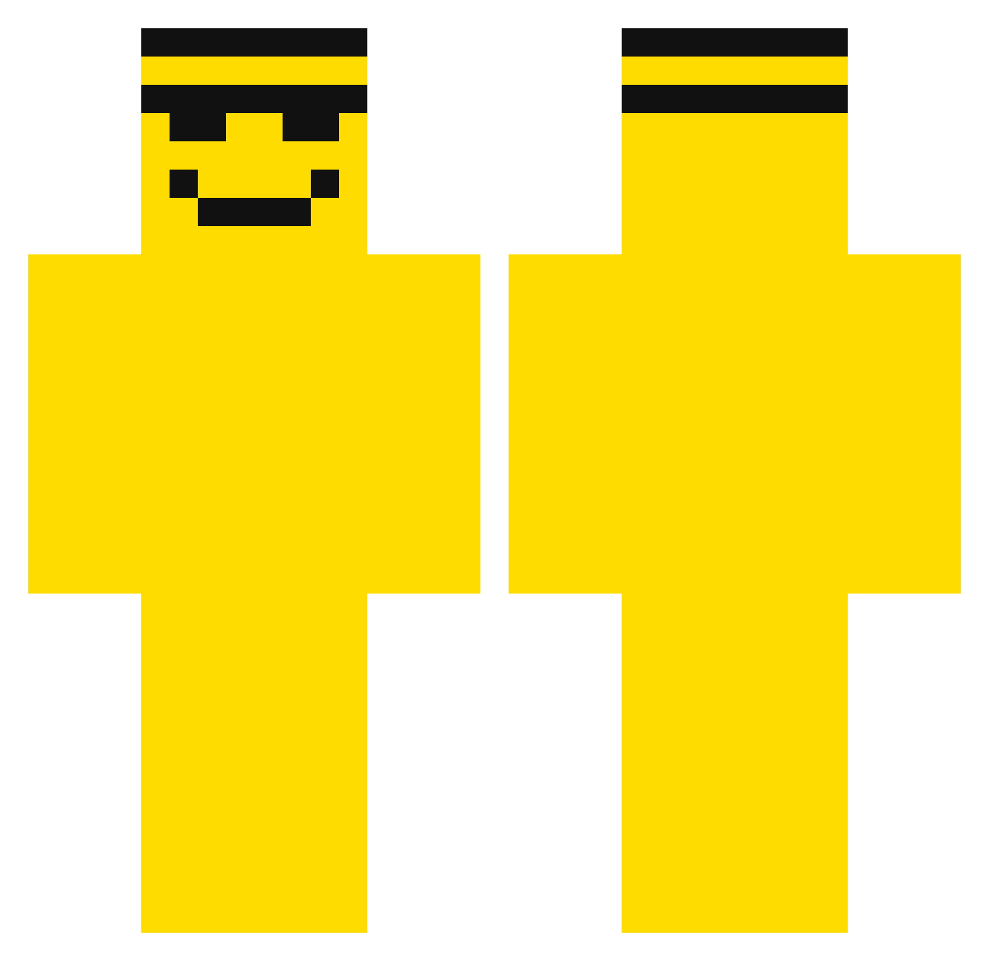MARCiKSs Minecraft skin, front and back view