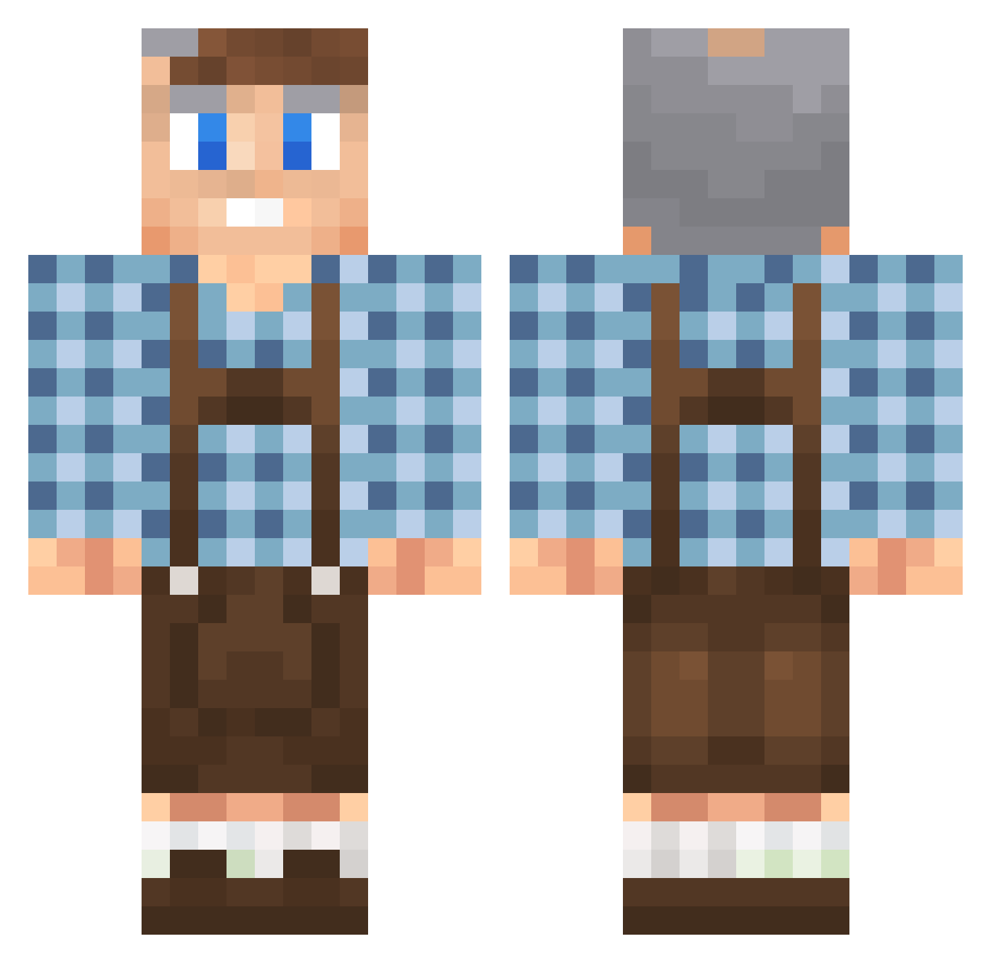 RALISSCHIWTZ Minecraft skin, front and back view
