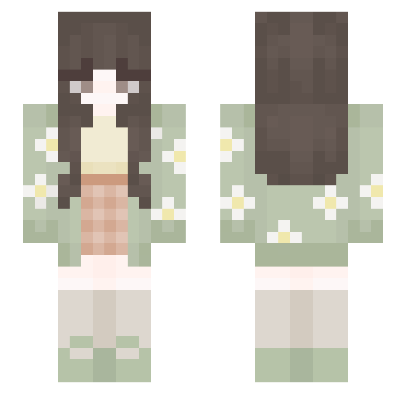 ming2__ Minecraft skin, front and back view