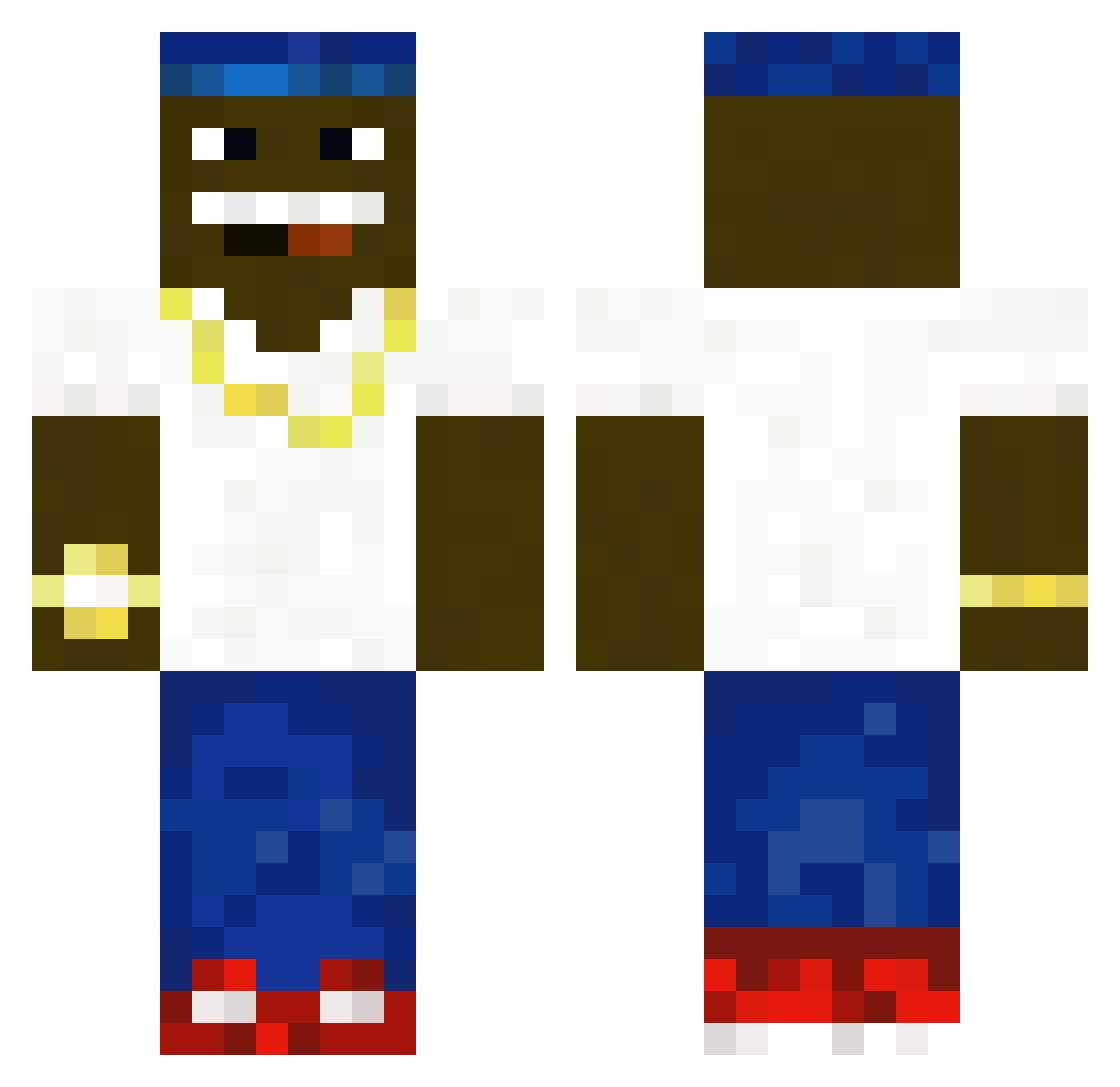 _Dare Minecraft skin, front and back view