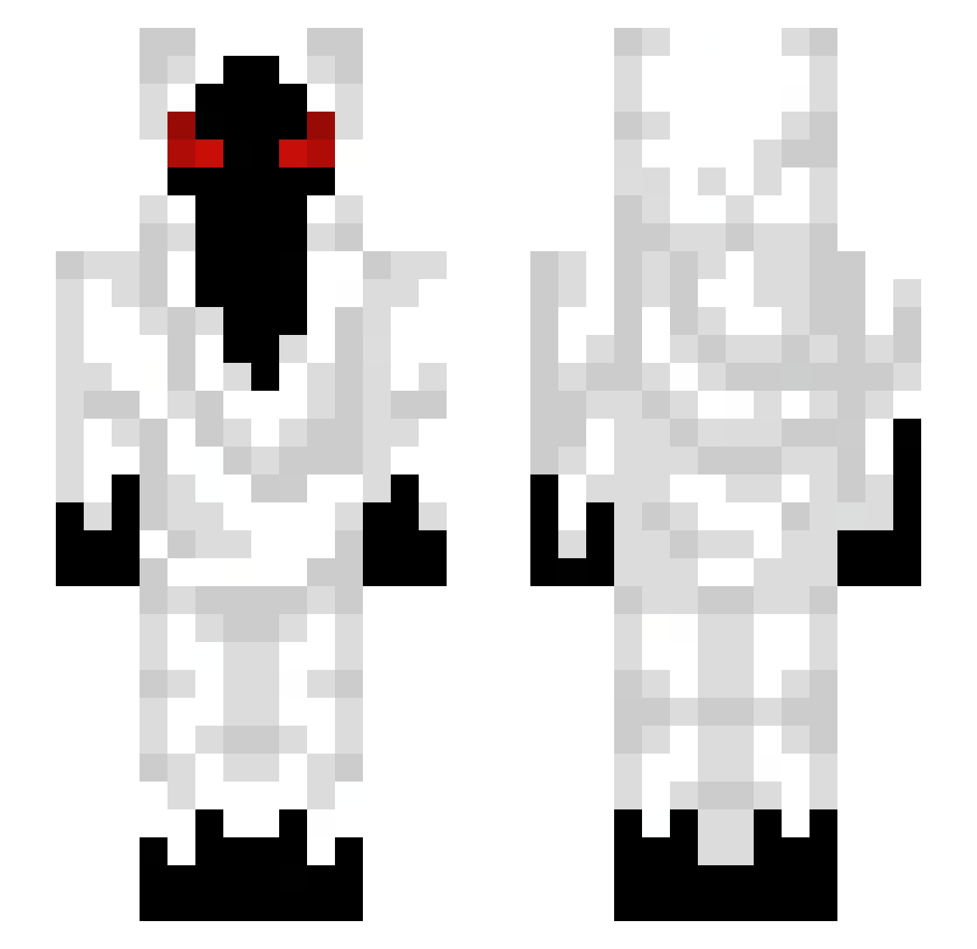 xyclo03 Minecraft skin, front and back view