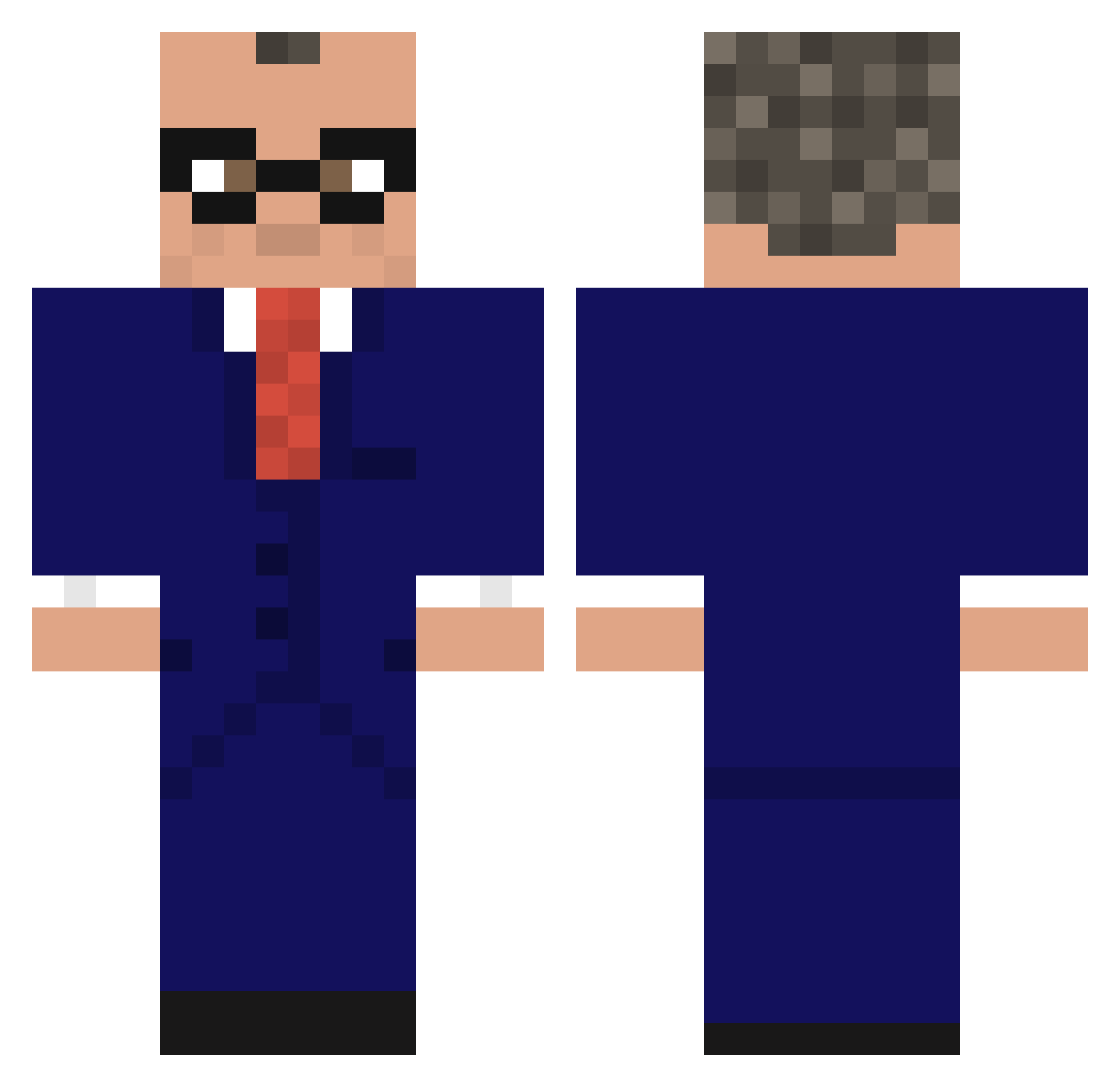 eric098 Minecraft skin, front and back view