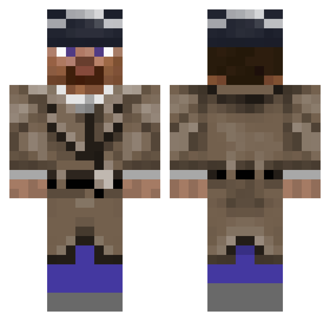 CinnamonStix_ Minecraft skin, front and back view