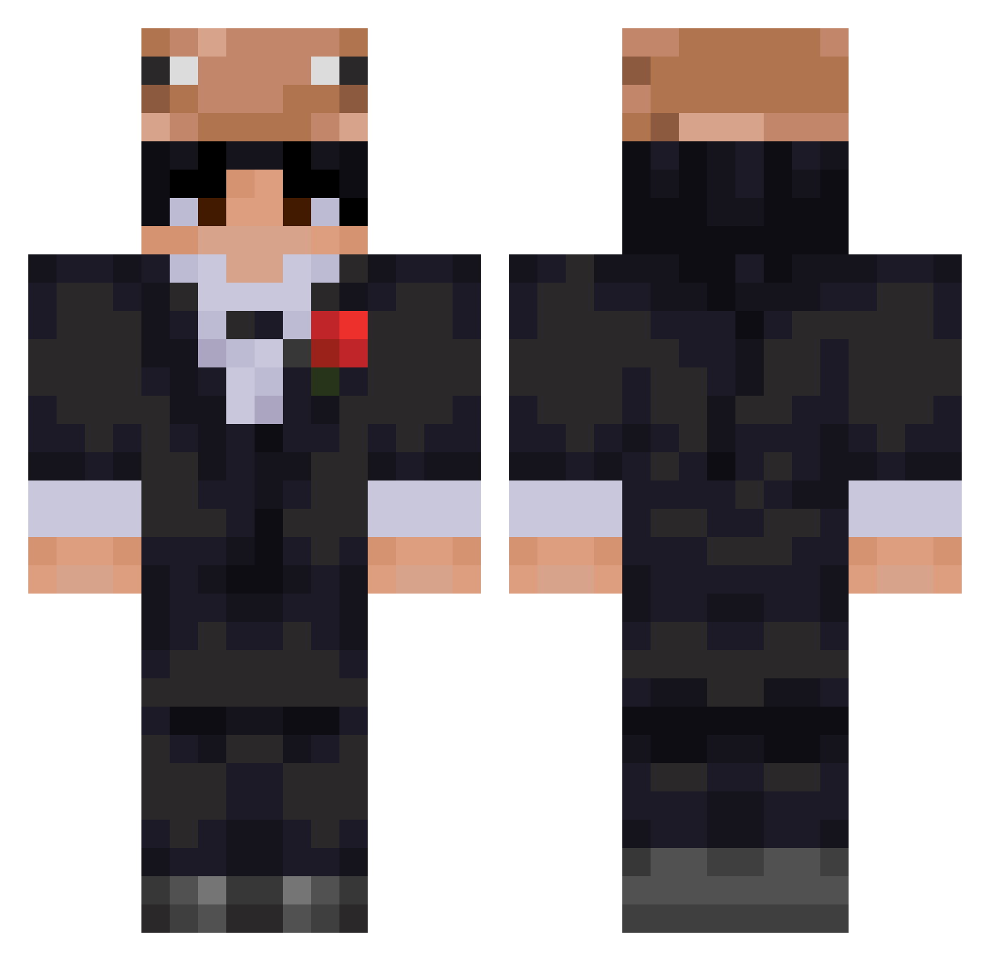 kapibara2069 Minecraft skin, front and back view