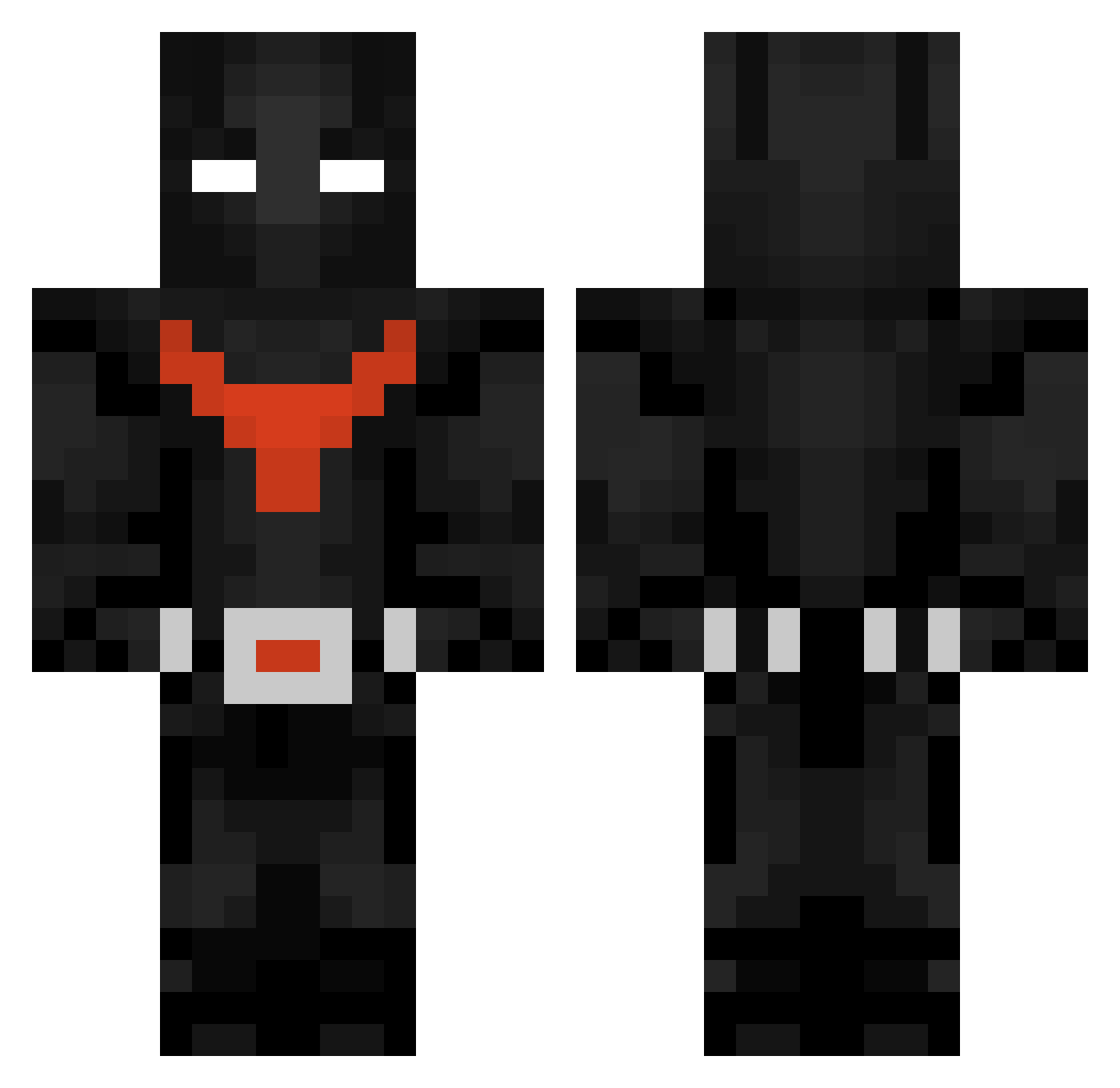 Guayabba Minecraft skin, front and back view