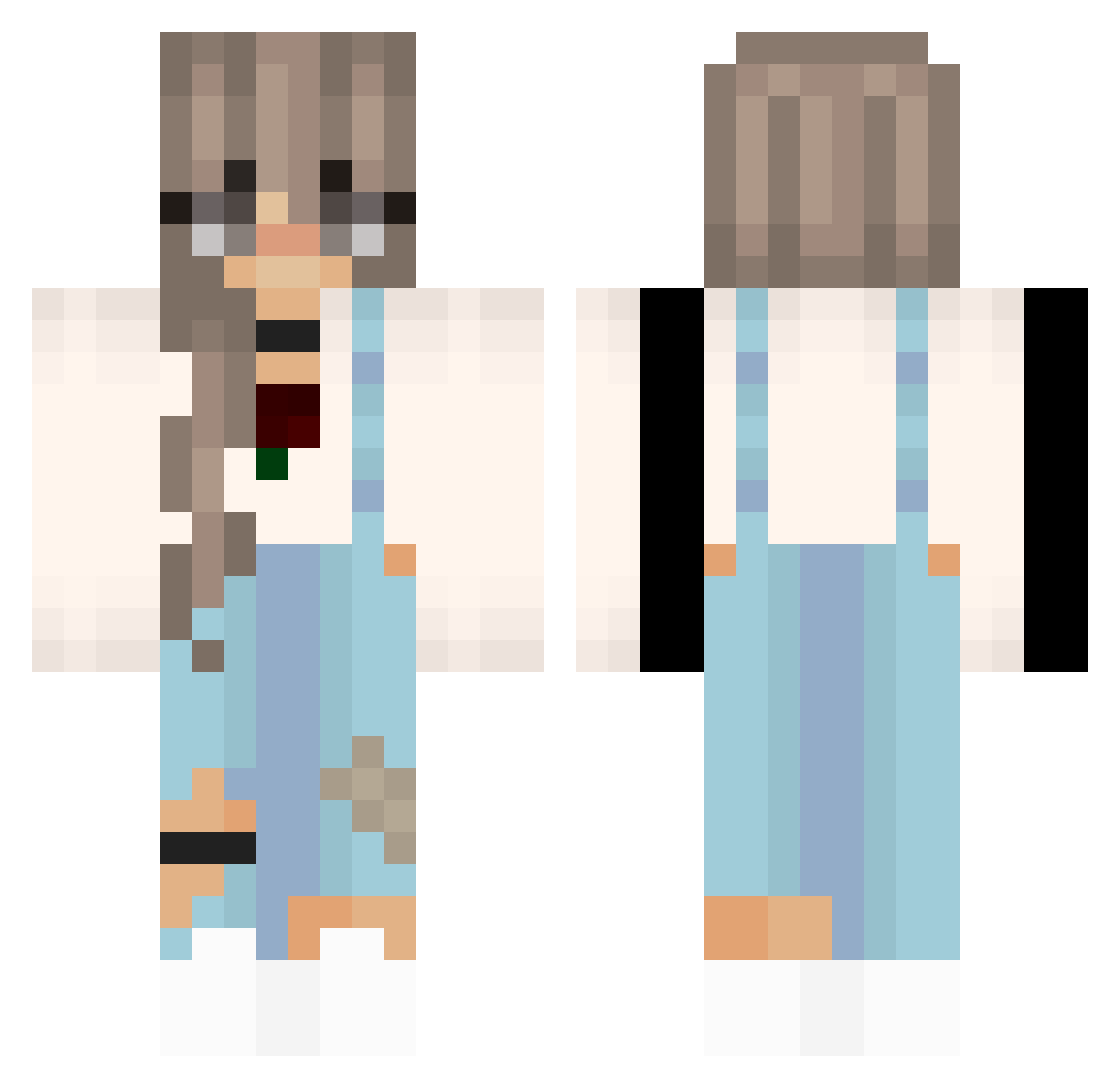 coco2022 Minecraft skin, front and back view