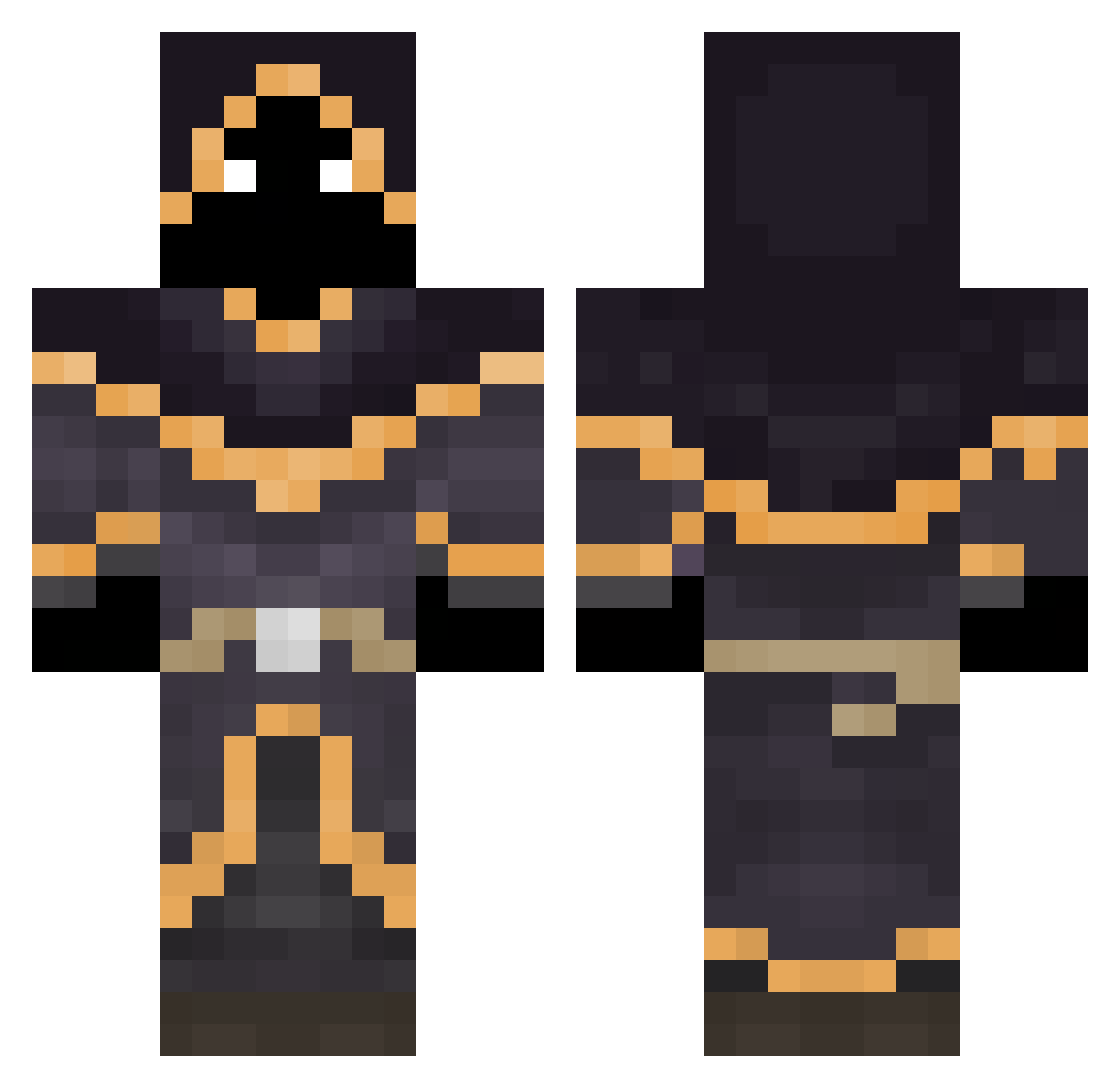 Zeus_34 Minecraft skin, front and back view