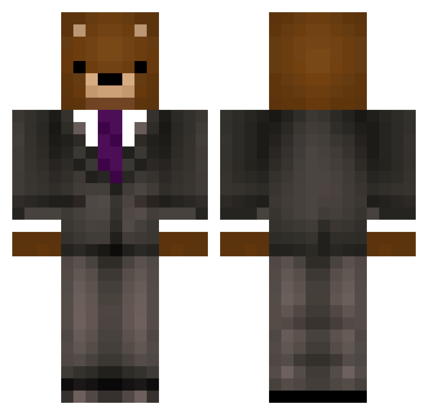 aFanOfYourNan Minecraft skin, front and back view