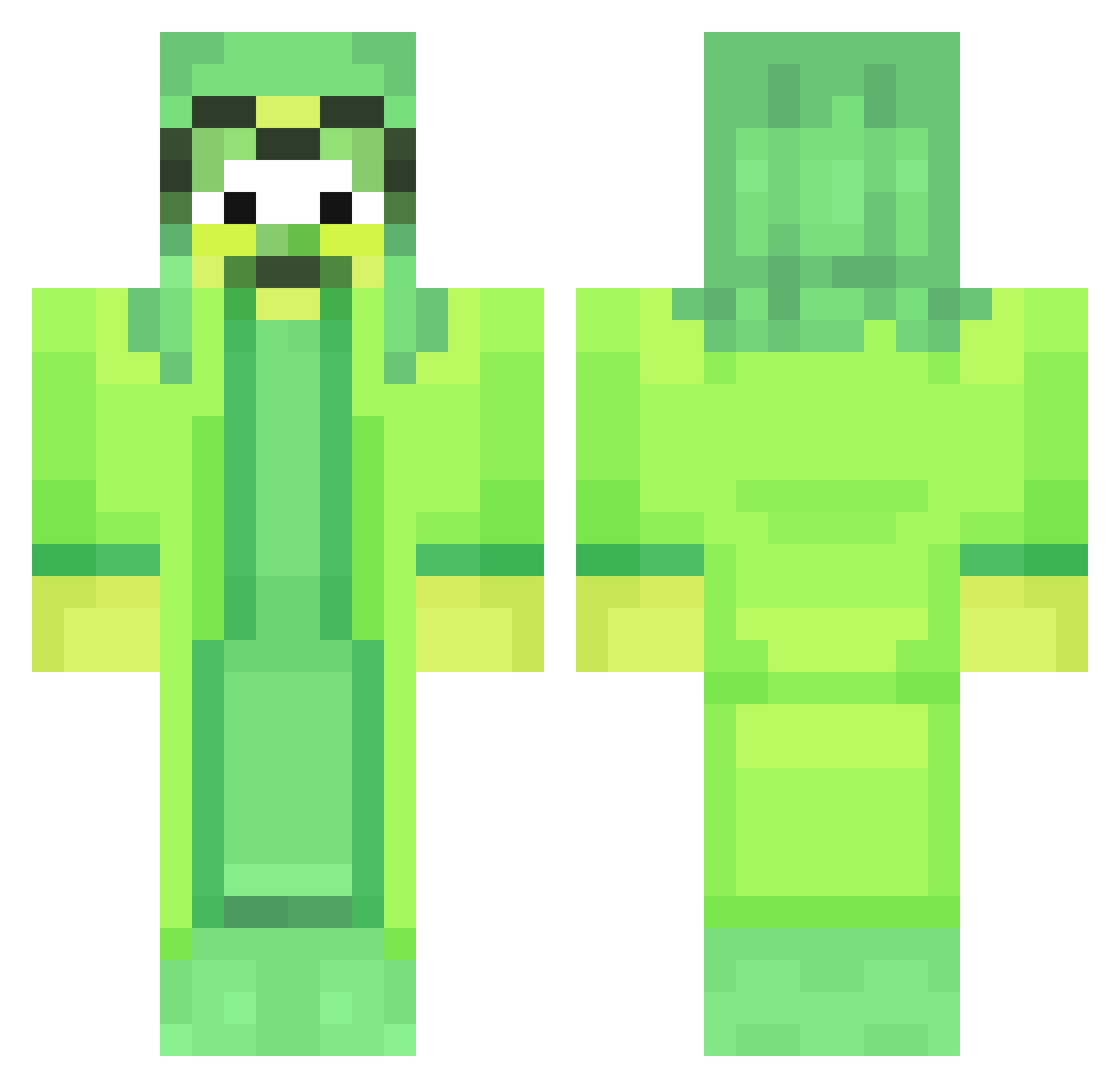 CCheeseBall11 Minecraft skin, front and back view