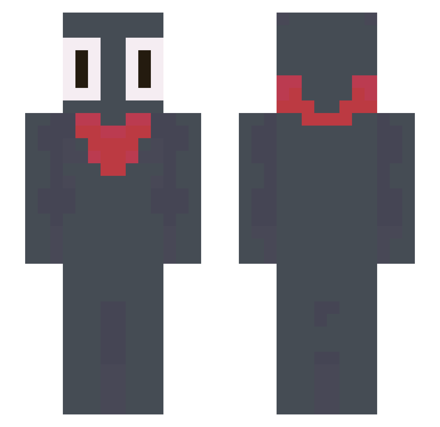 toara Minecraft skin, front and back view