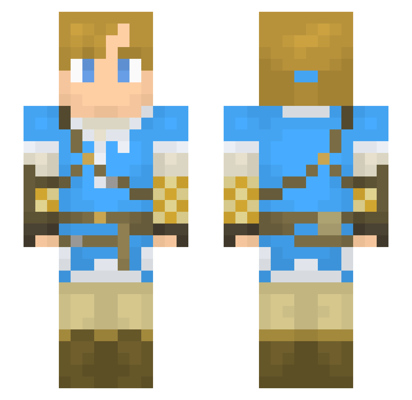 KoivistoBoyz Minecraft skin, front and back view
