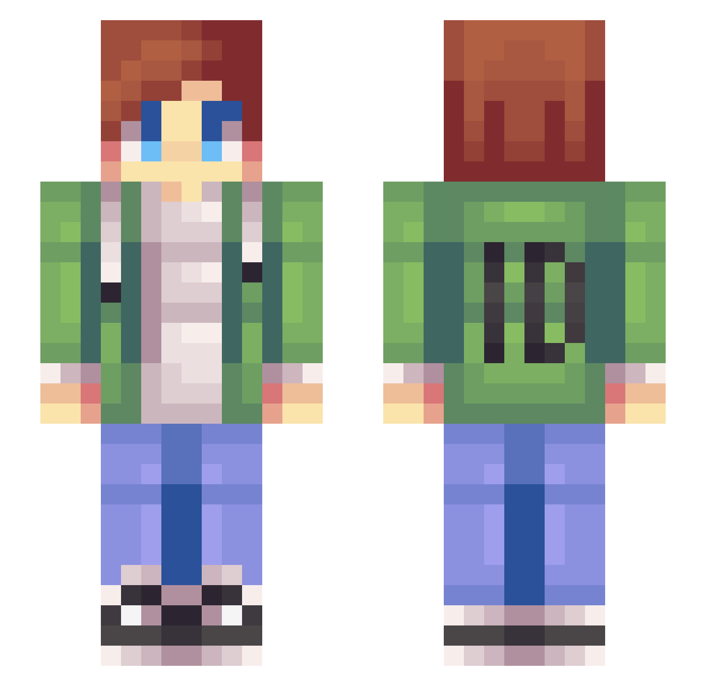 MAXIM_id Minecraft skin, front and back view