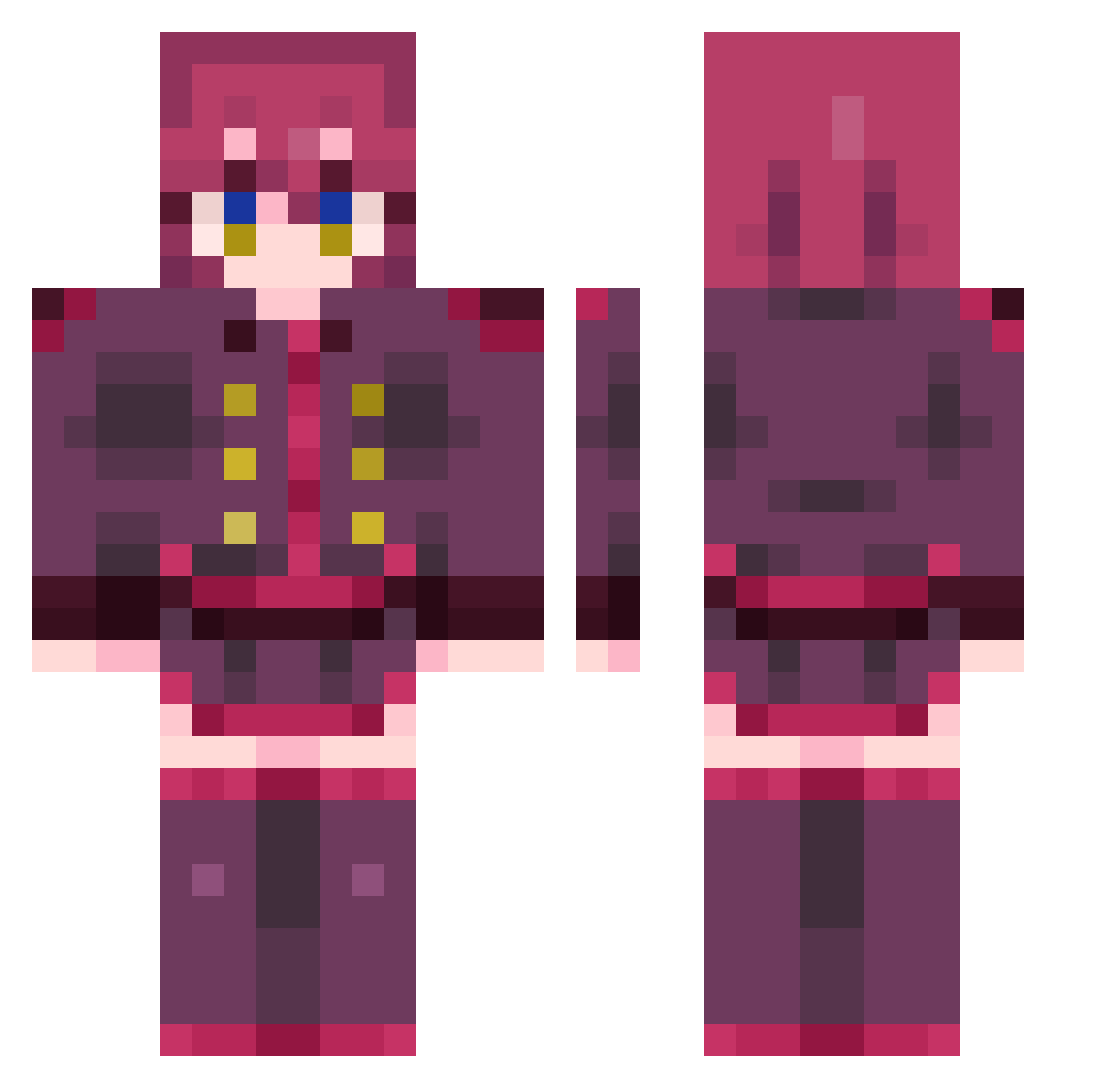 Micu__ Minecraft skin, front and back view