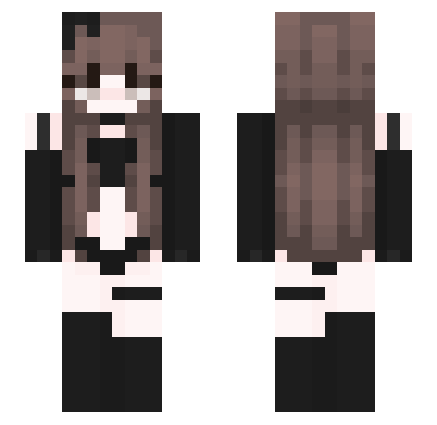zzzlll_ Minecraft skin, front and back view