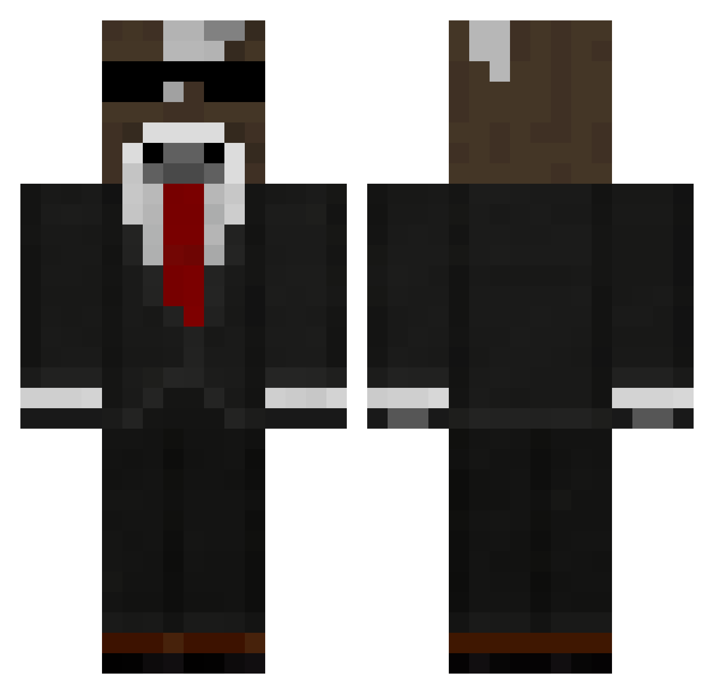 chicken_wing35 Minecraft skin, front and back view
