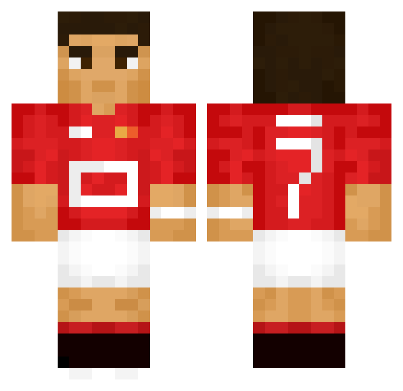 ItsSvenn Minecraft skin, front and back view