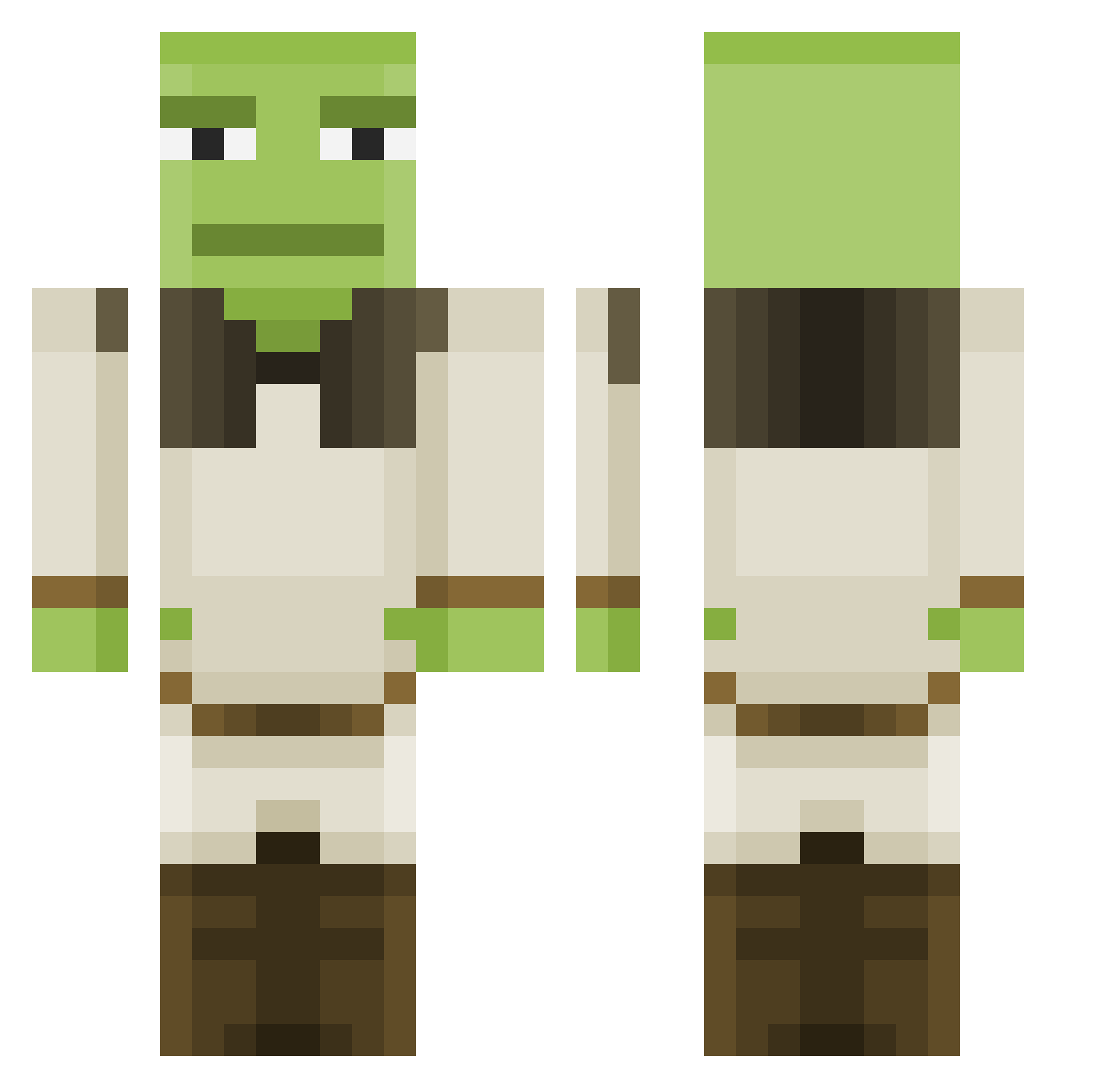 JellyFish_1122 Minecraft skin, front and back view