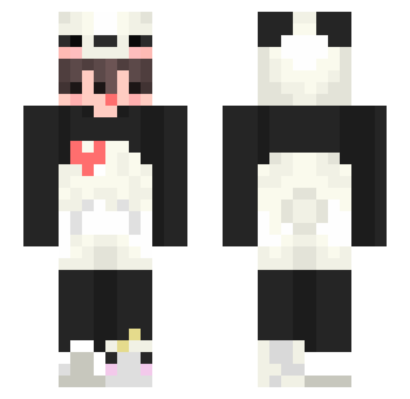 ryleq Minecraft skin, front and back view