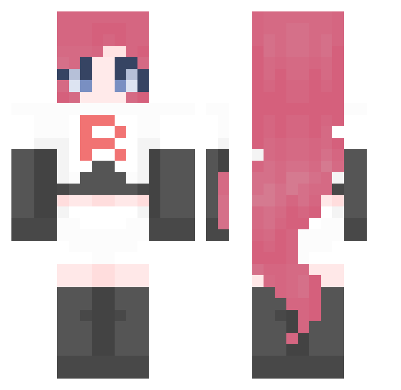 technotunt Minecraft skin, front and back view