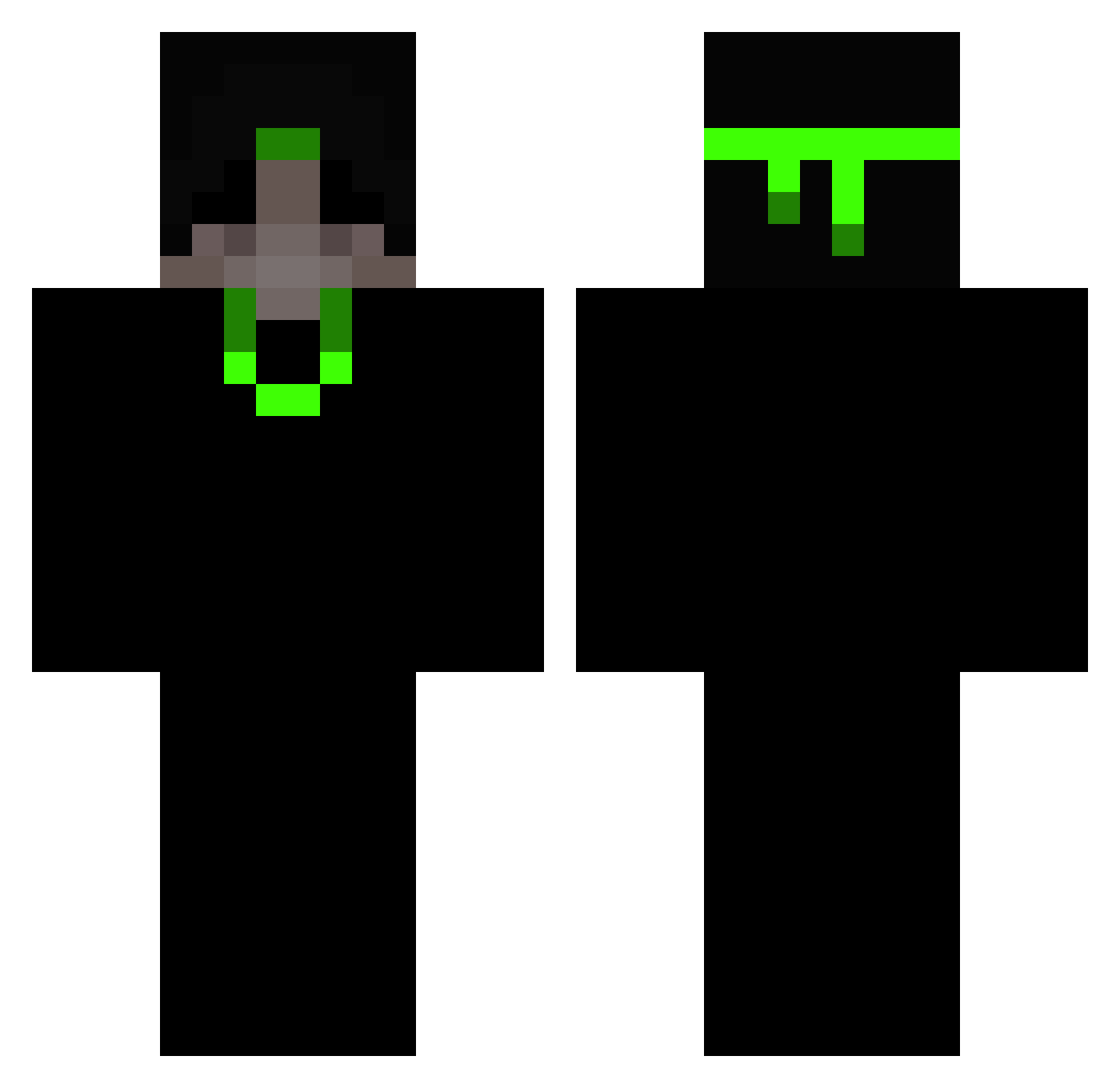 Rubeencito Minecraft skin, front and back view