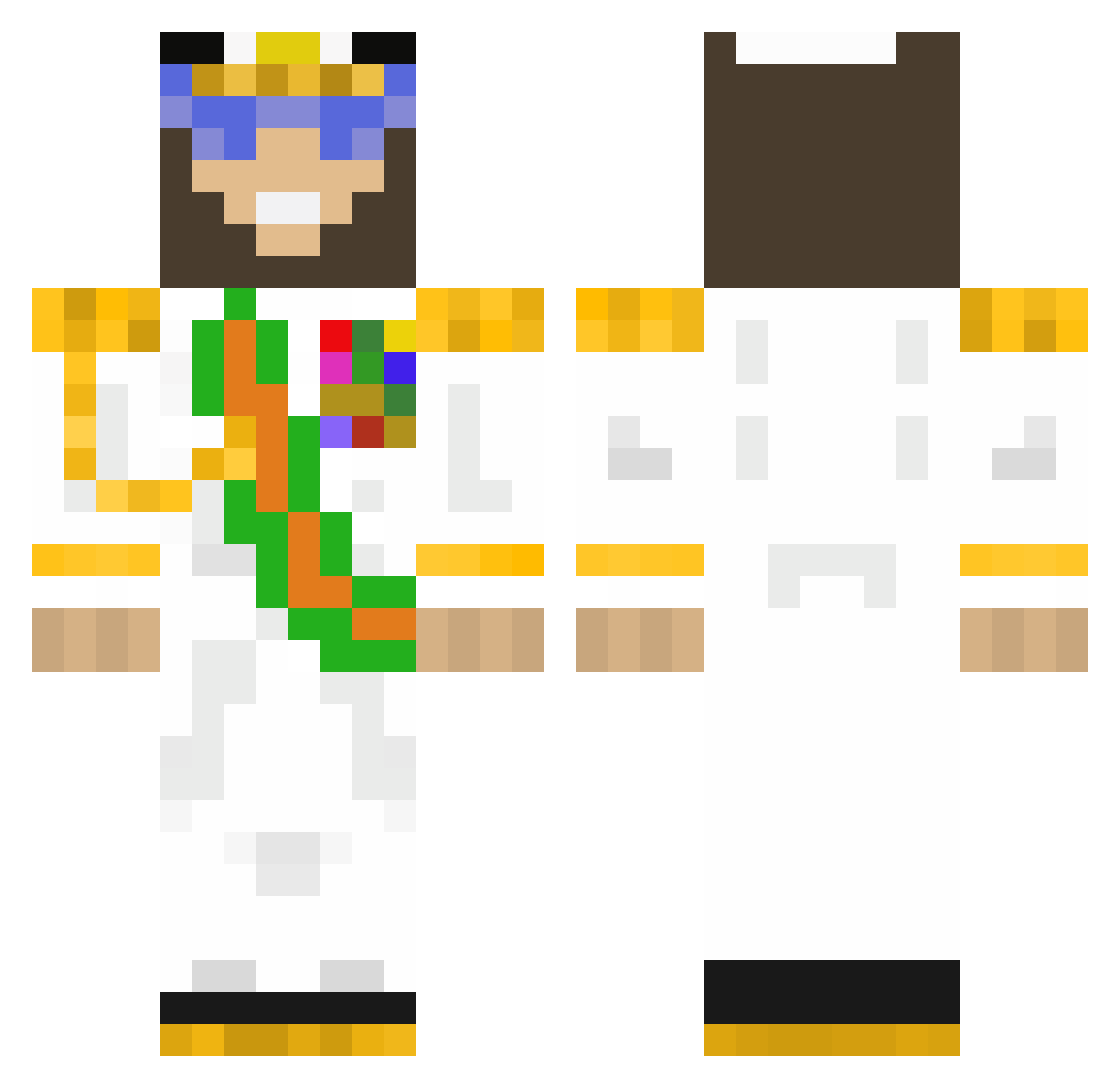SwagsireFTW Minecraft skin, front and back view