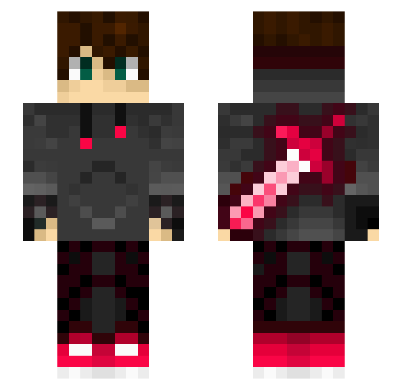 Thospe4400 Minecraft skin, front and back view