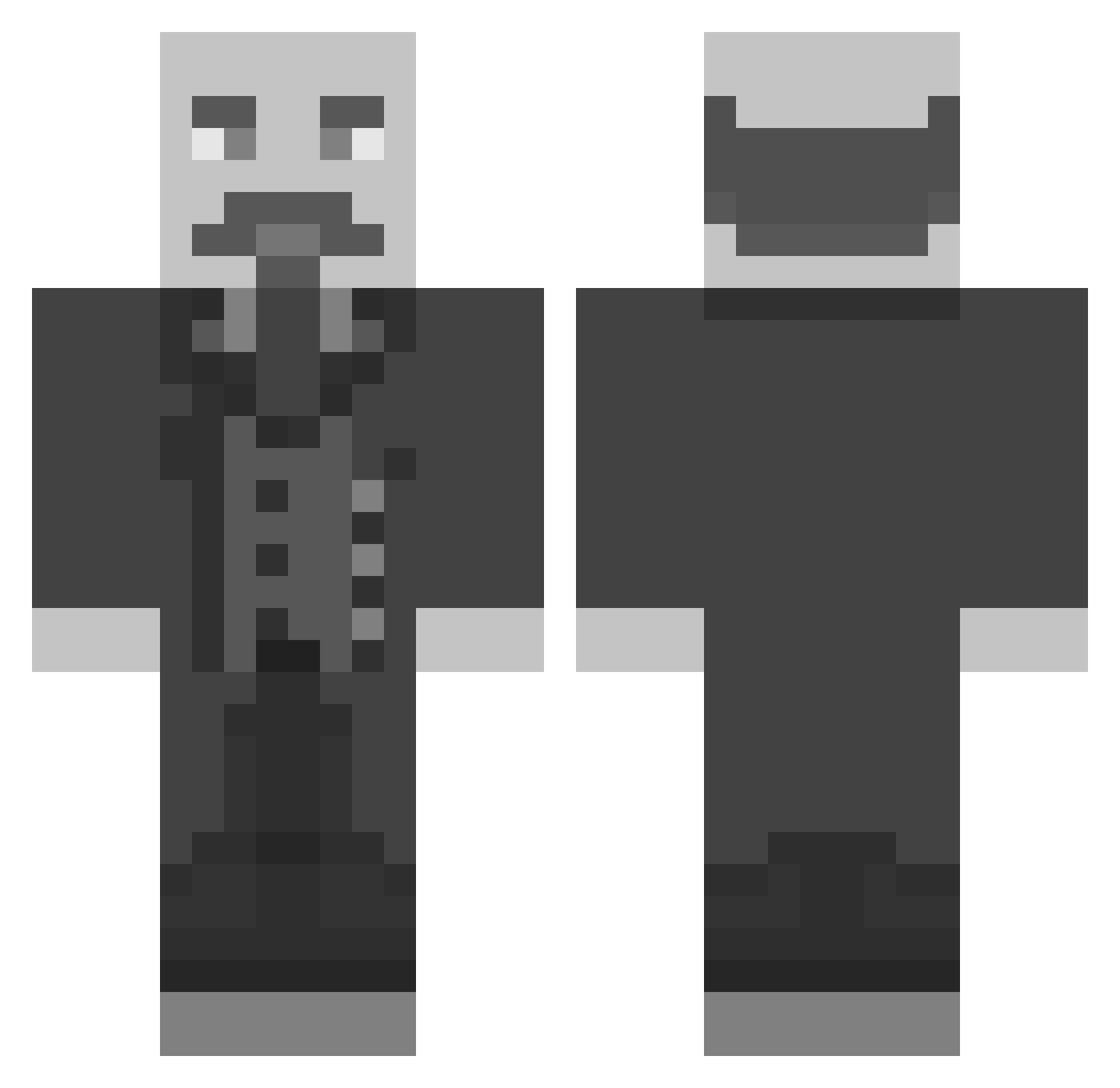 MICONOANDANTE Minecraft skin, front and back view