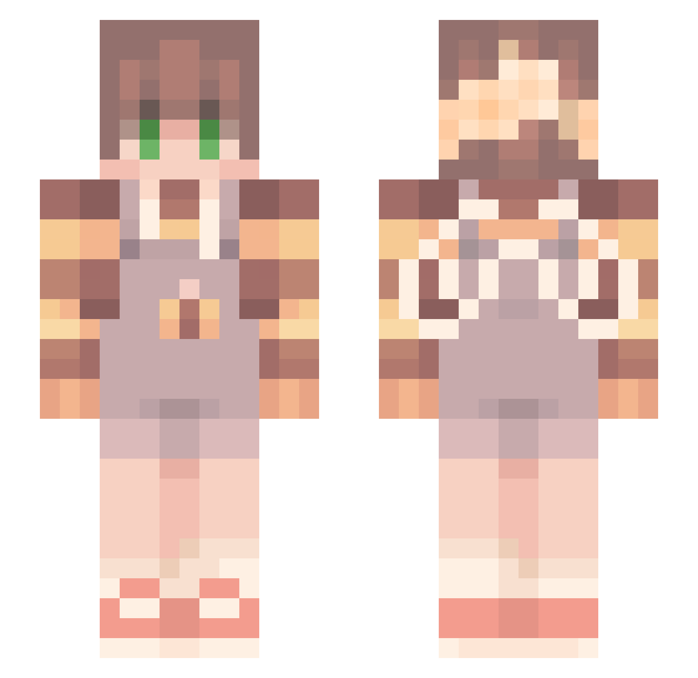 Jihun_0310 Minecraft skin, front and back view