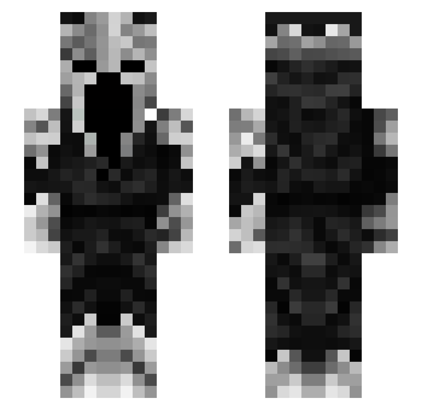 SealTeamRicks Minecraft skin, front and back view