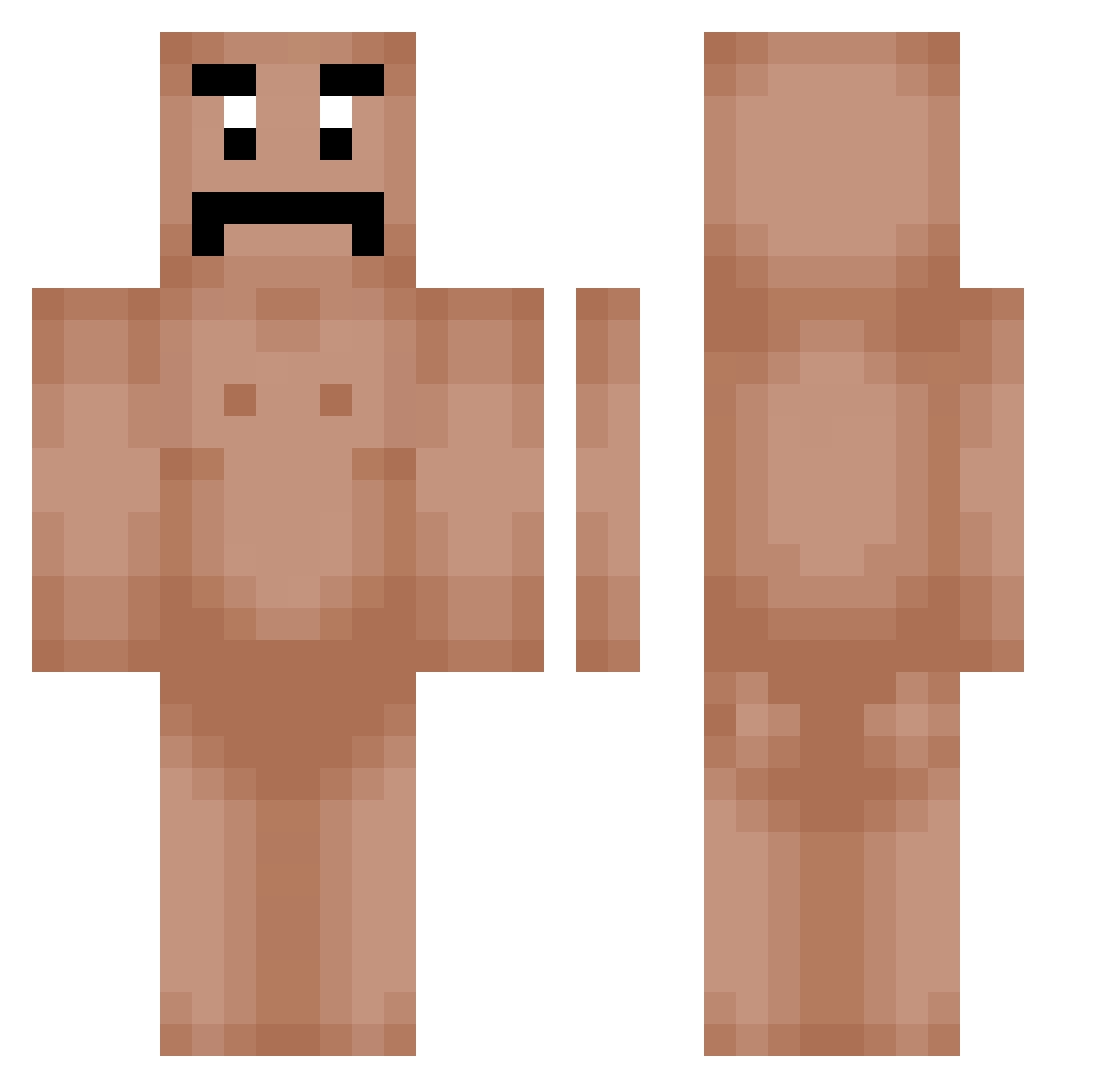 ImMadXD Minecraft skin, front and back view