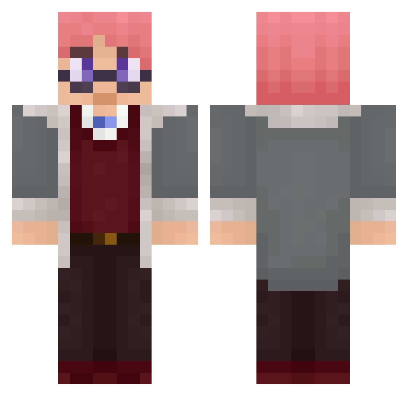 Sqtan_ Minecraft skin, front and back view