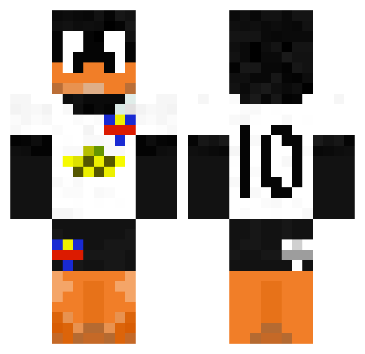 Lcs_10 Minecraft skin, front and back view