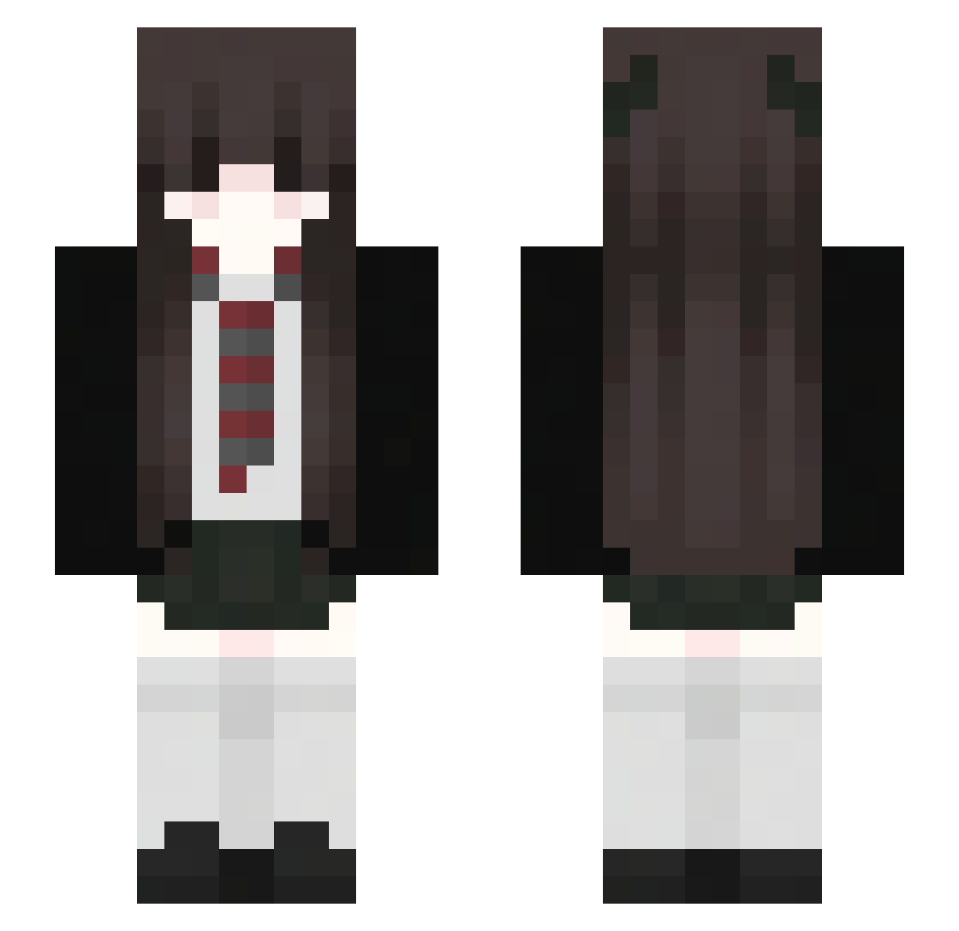 moeiixx Minecraft skin, front and back view