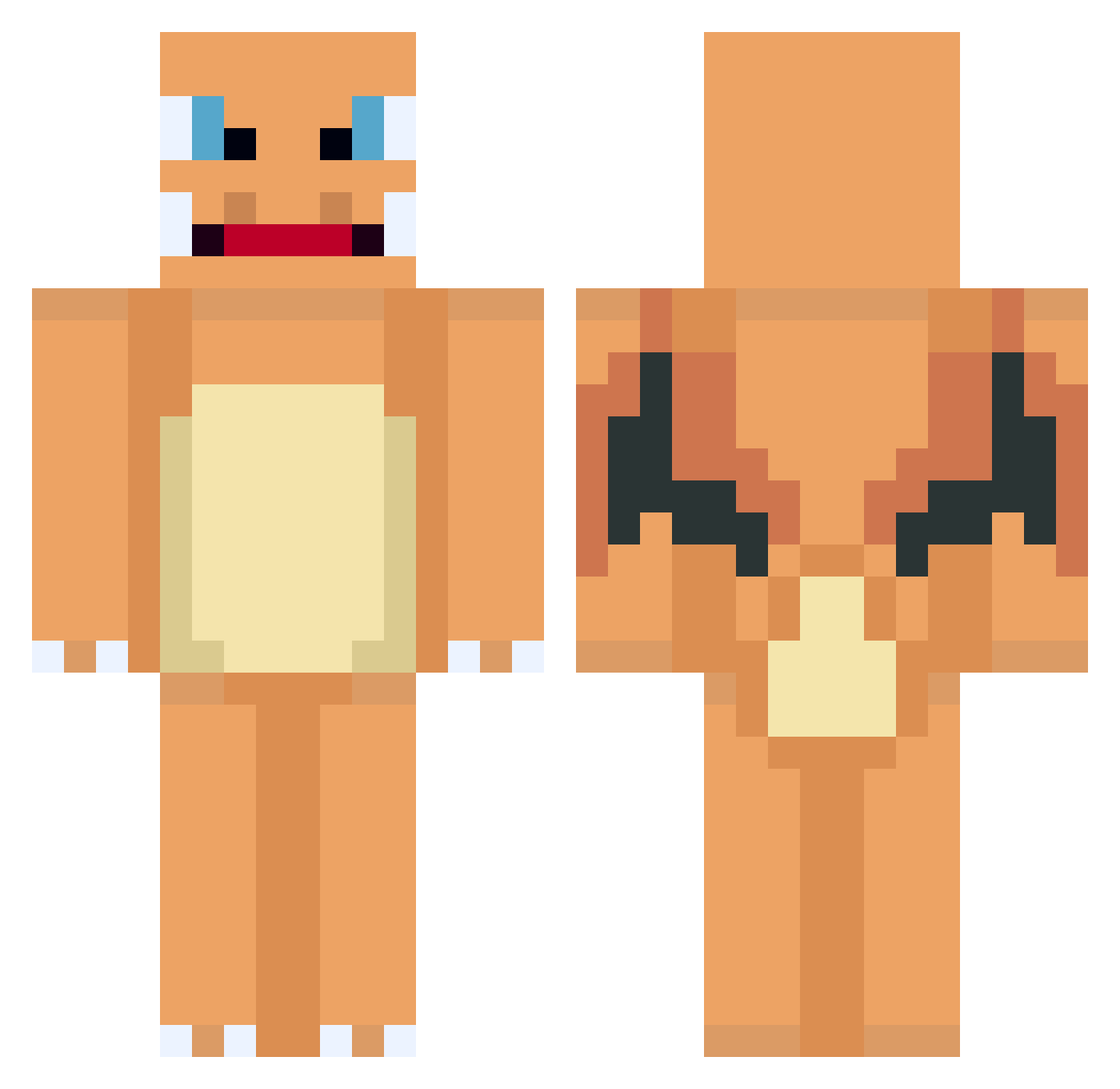 ItsJeroenSCC Minecraft skin, front and back view