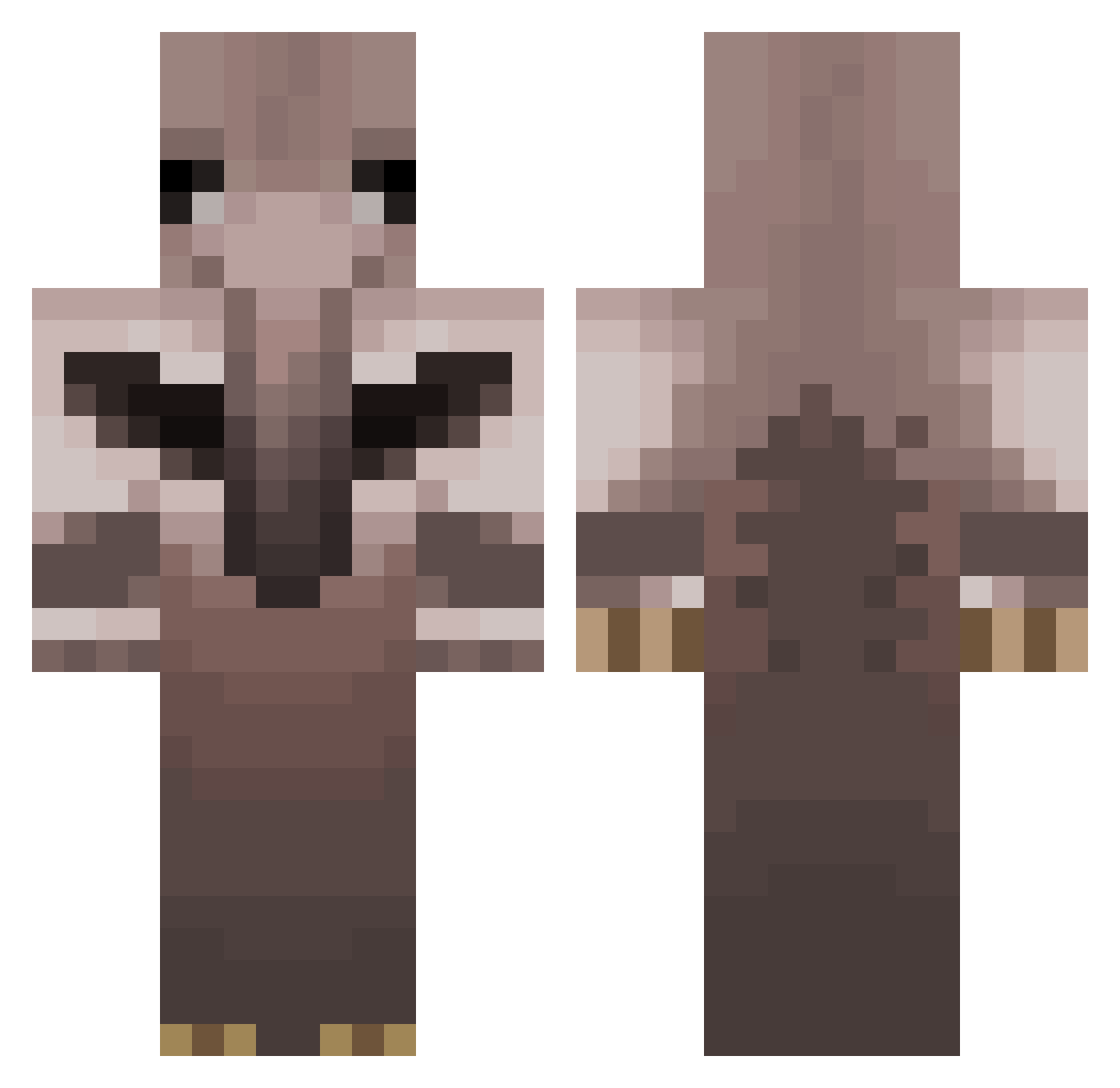 XXX_McOnTopT0p Minecraft skin, front and back view
