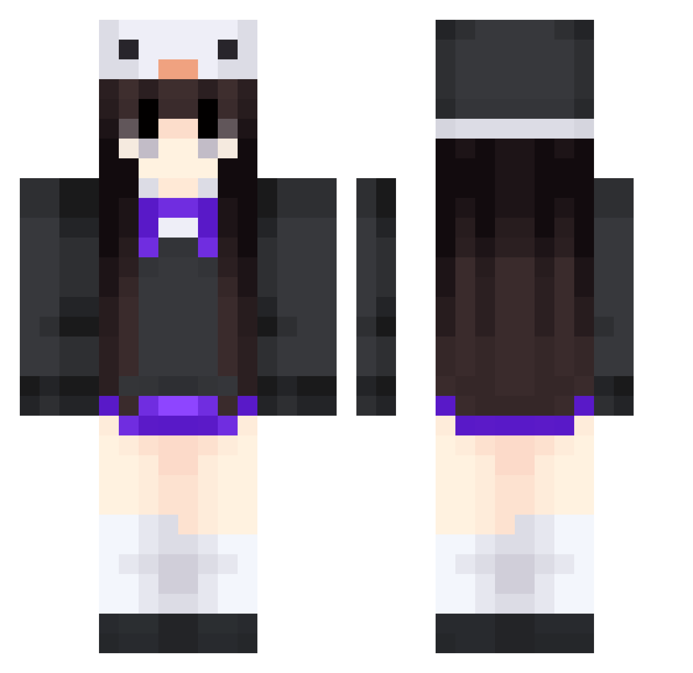 Giaker_ Minecraft skin, front and back view
