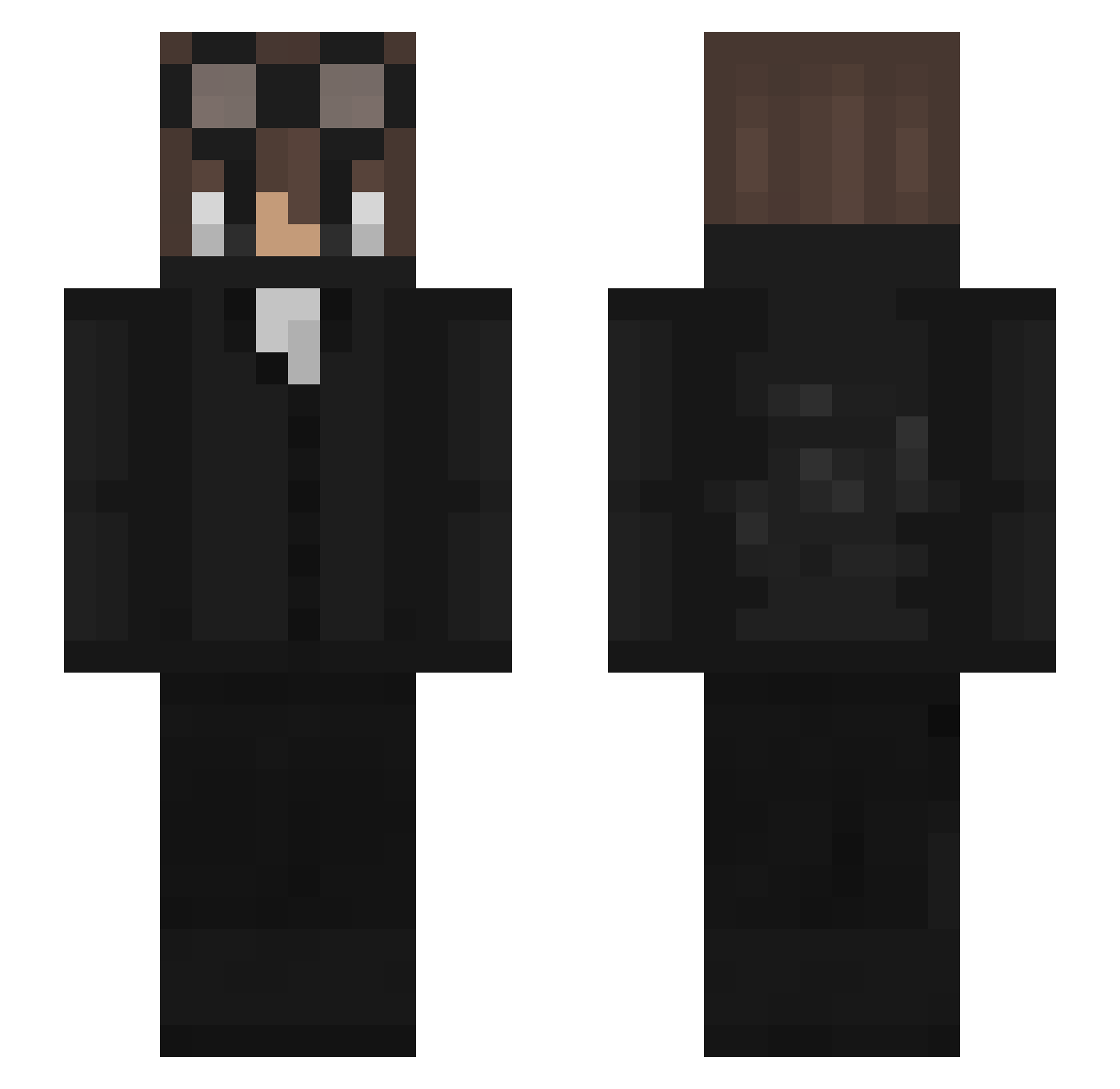 Rox_0ff Minecraft skin, front and back view