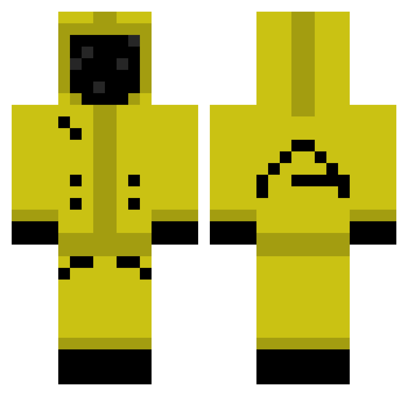 Lemurensohn69 Minecraft skin, front and back view