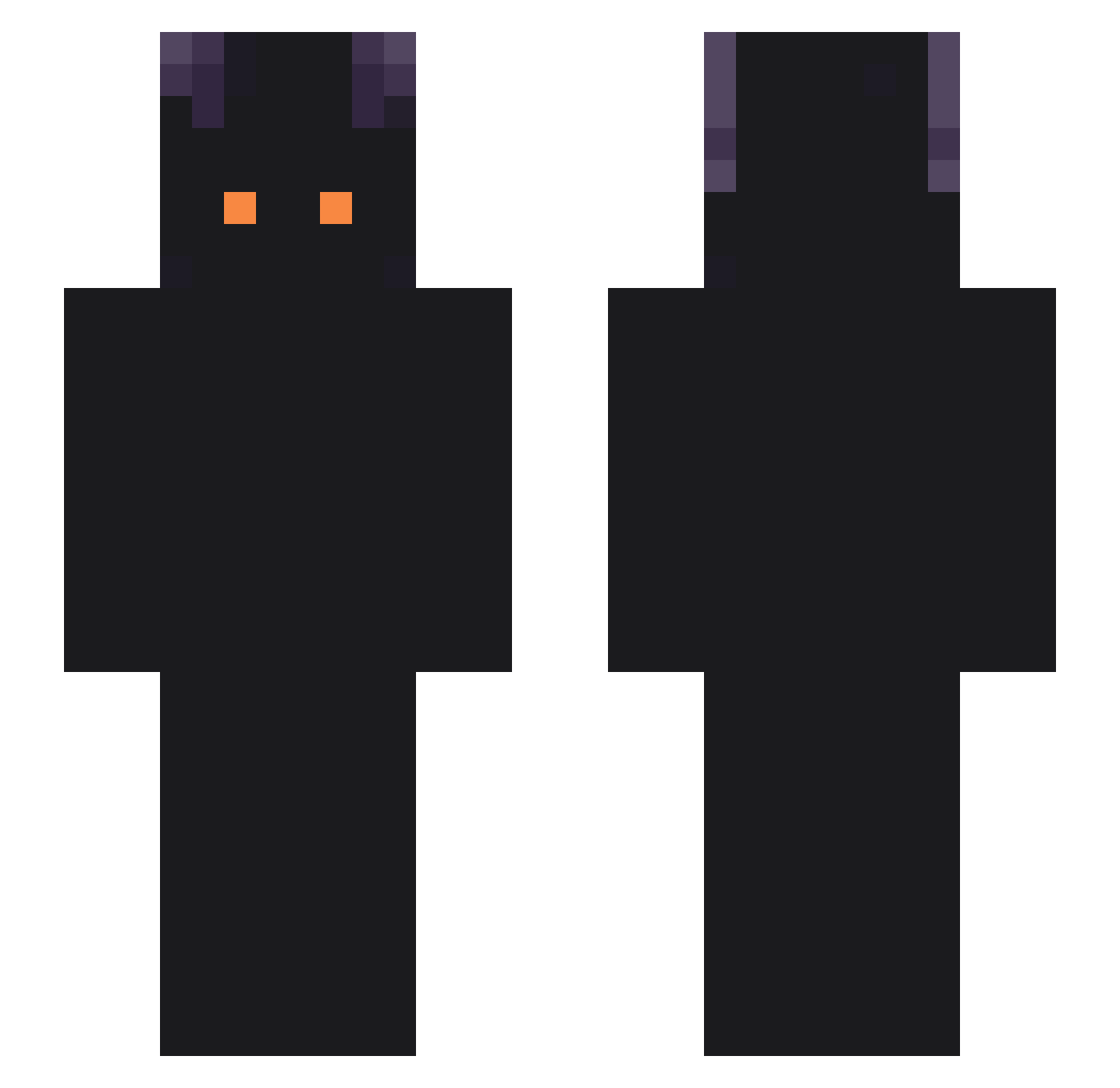 ZCTRL9 Minecraft skin, front and back view