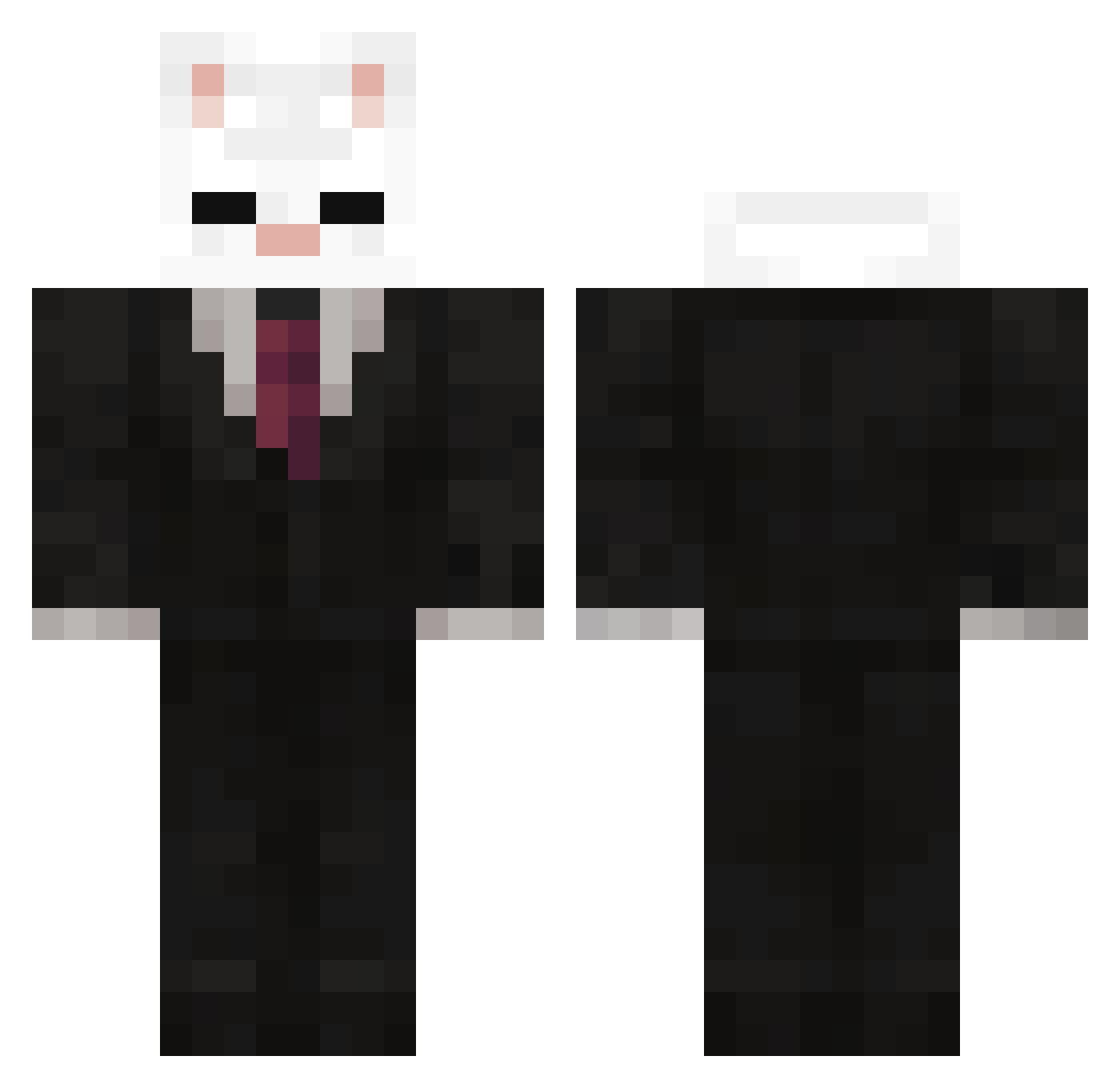 salviii12 Minecraft skin, front and back view