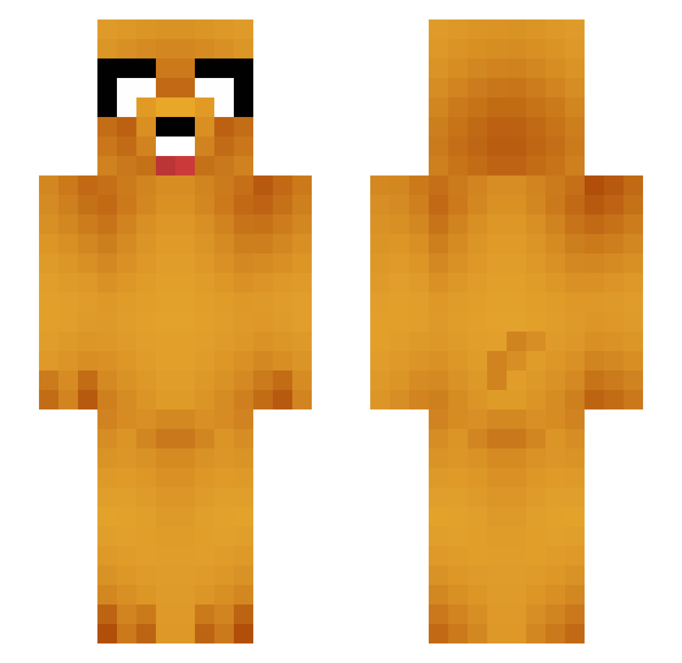 maddieepicsauce Minecraft skin, front and back view